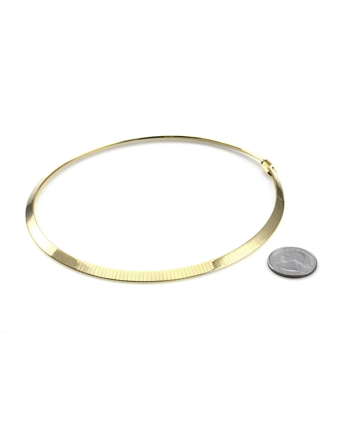 Omega Necklace in Gold - Image 3