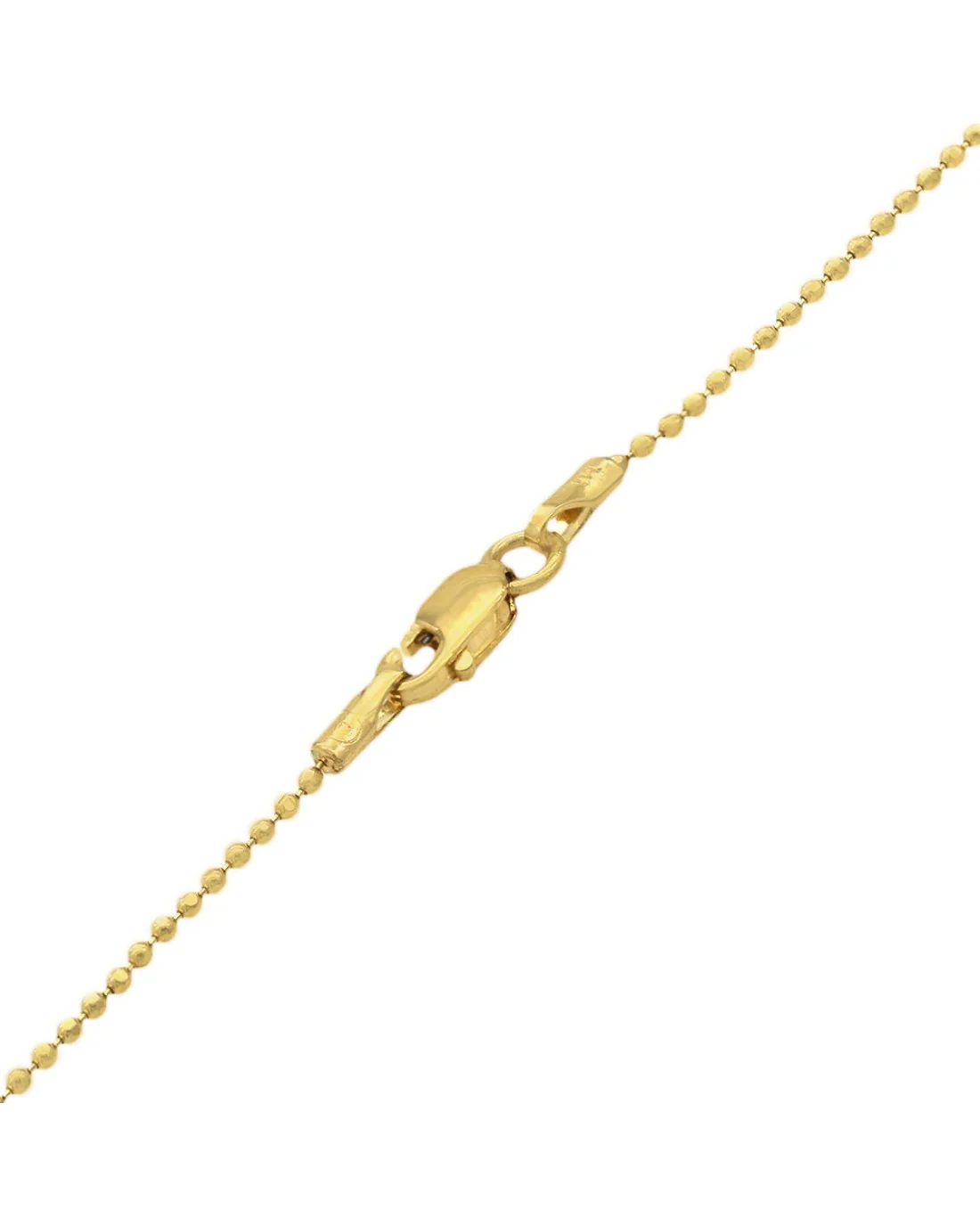 Onyx and Diamond Accent Heart Drop Necklace in Yellow Gold - Image 2