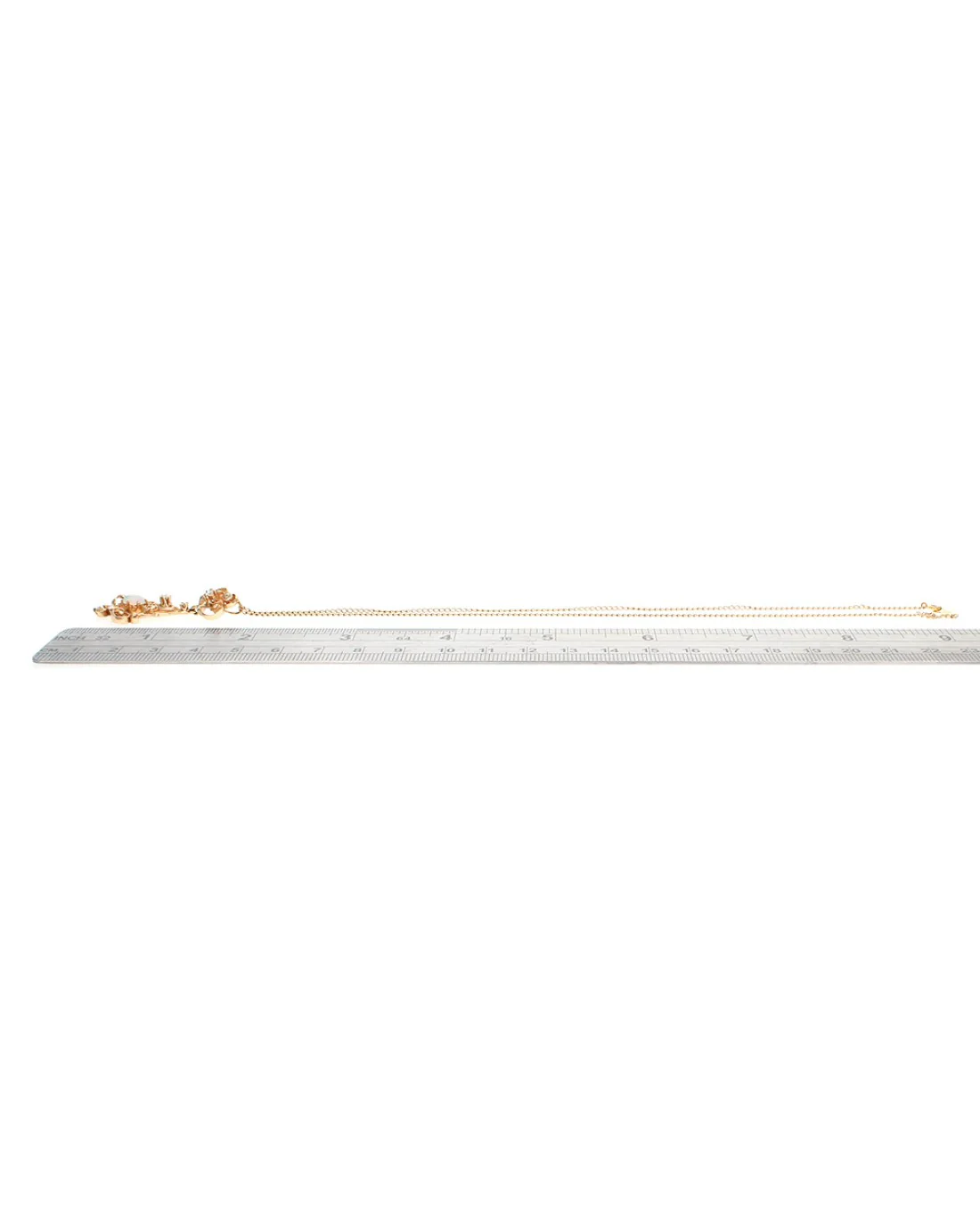 Opal and Diamond Open Scroll Pendant Necklace - Image 3