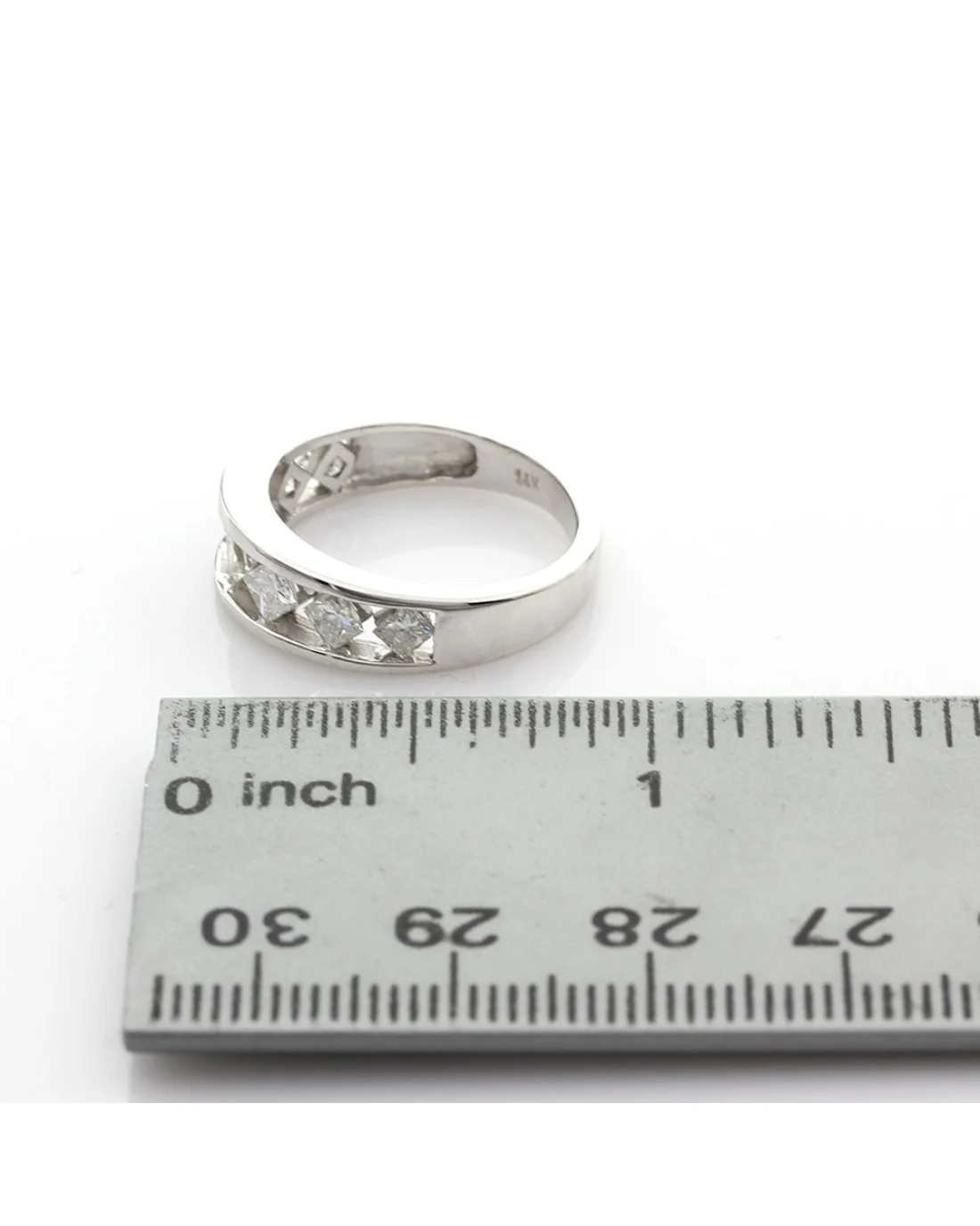 Open Channel Princess Diamond Ring - Image 3