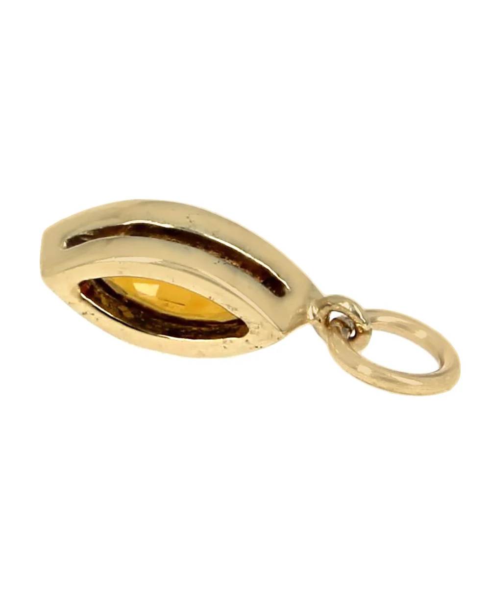 Orange Sapphire Drop Pendant - Image 2