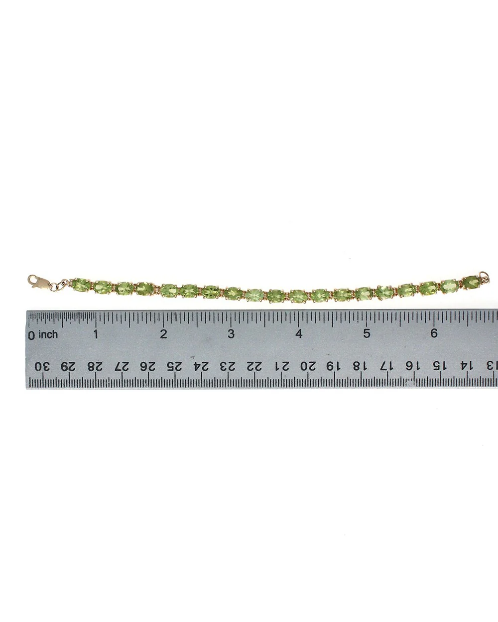 Oval Peridot Inline Bracelet - Image 3