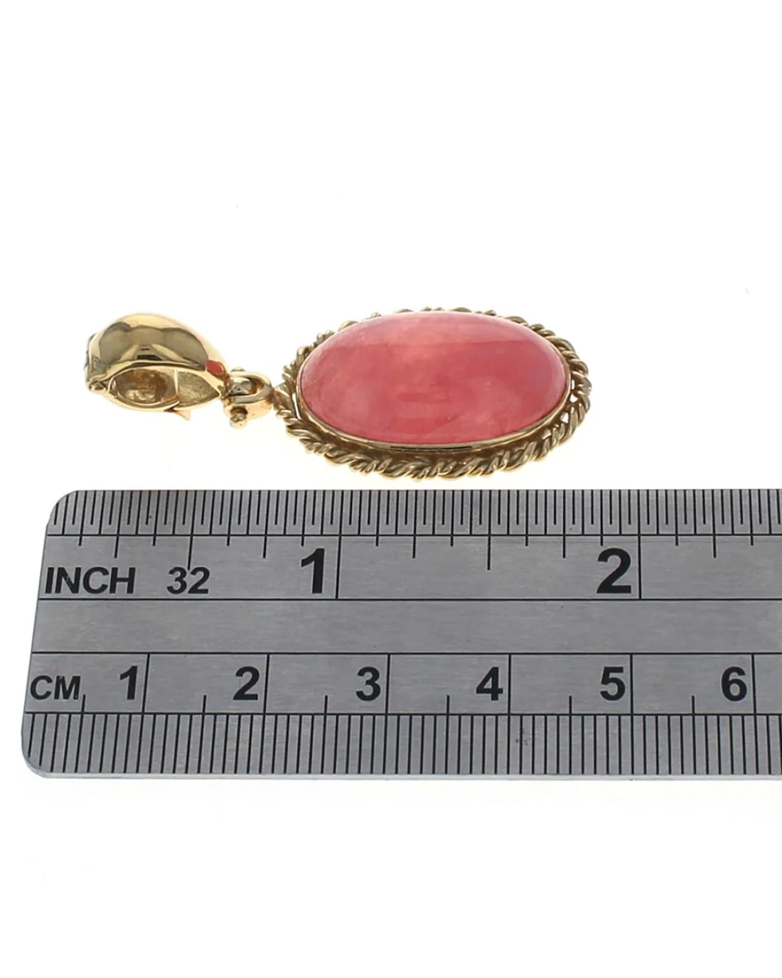 Oval Rhodochrosite  Enhancer Pendant - Image 3