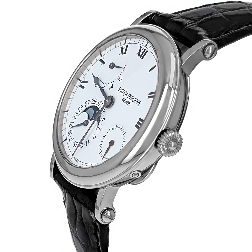 Patek Philippe Calatrava Moonphase 36mm Automatic White Gold 5054 - Image 3