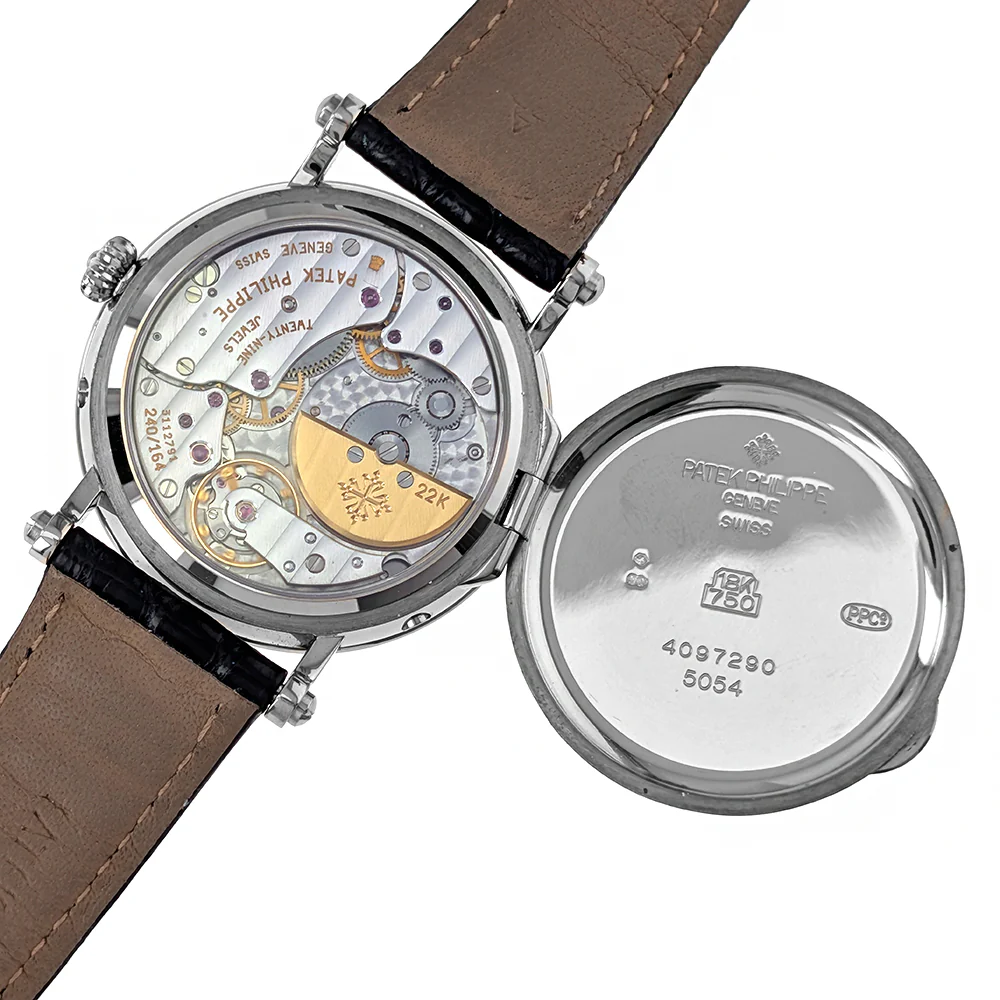 Patek Philippe Calatrava Moonphase 36mm Automatic White Gold 5054 - Image 4