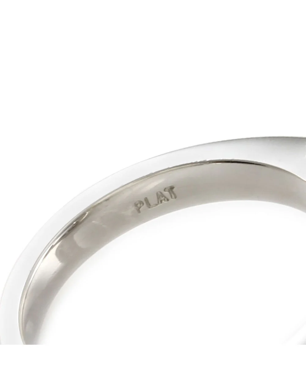 Pave Diamond Halo Ring Mounting in Platinum - Image 6