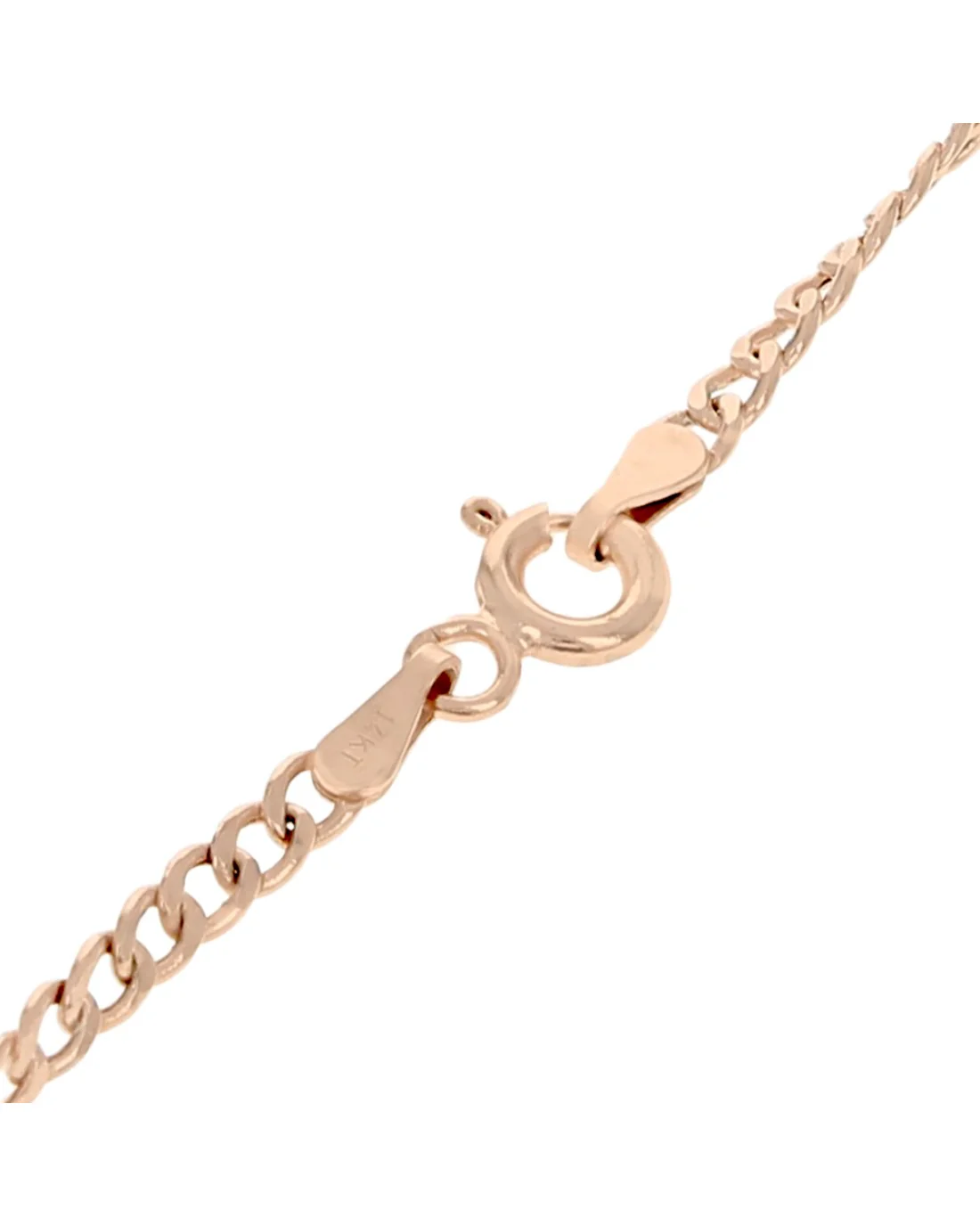 Pave Diamond Hamsa Medallion Necklace in Rose Gold - Image 2
