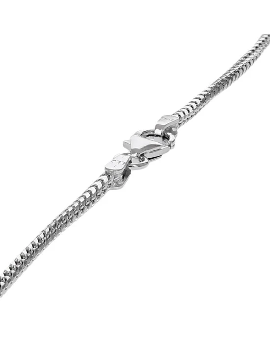 Pave Diamond Open Cut Heart Enhancer Drop Necklace in White Gold - Image 2