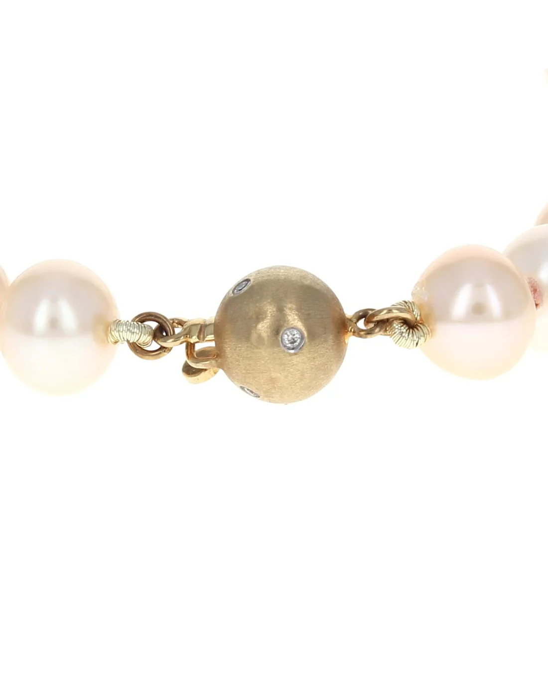 Peach Color Chinese Pearl Necklace - Image 2