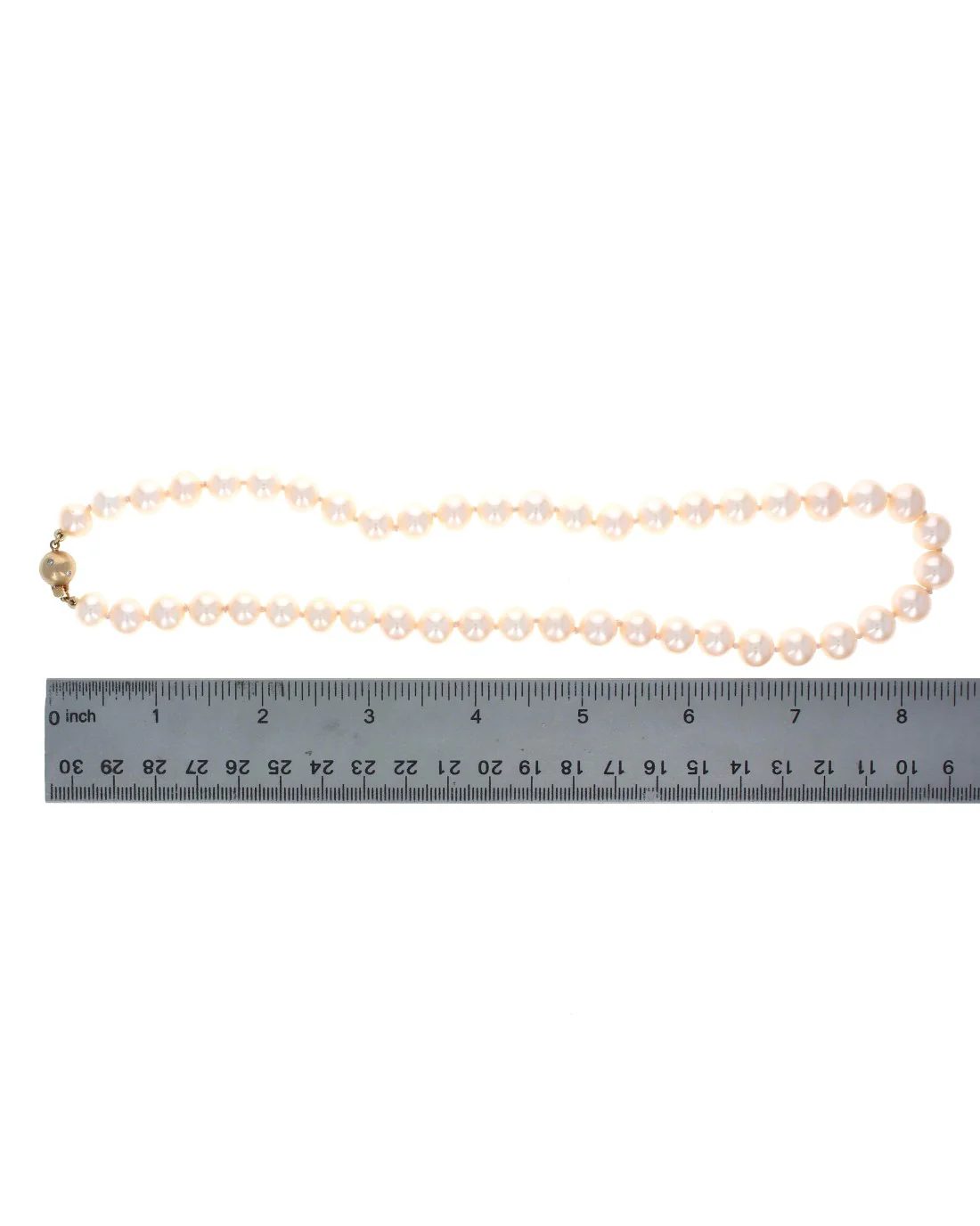 Peach Color Chinese Pearl Necklace - Image 3