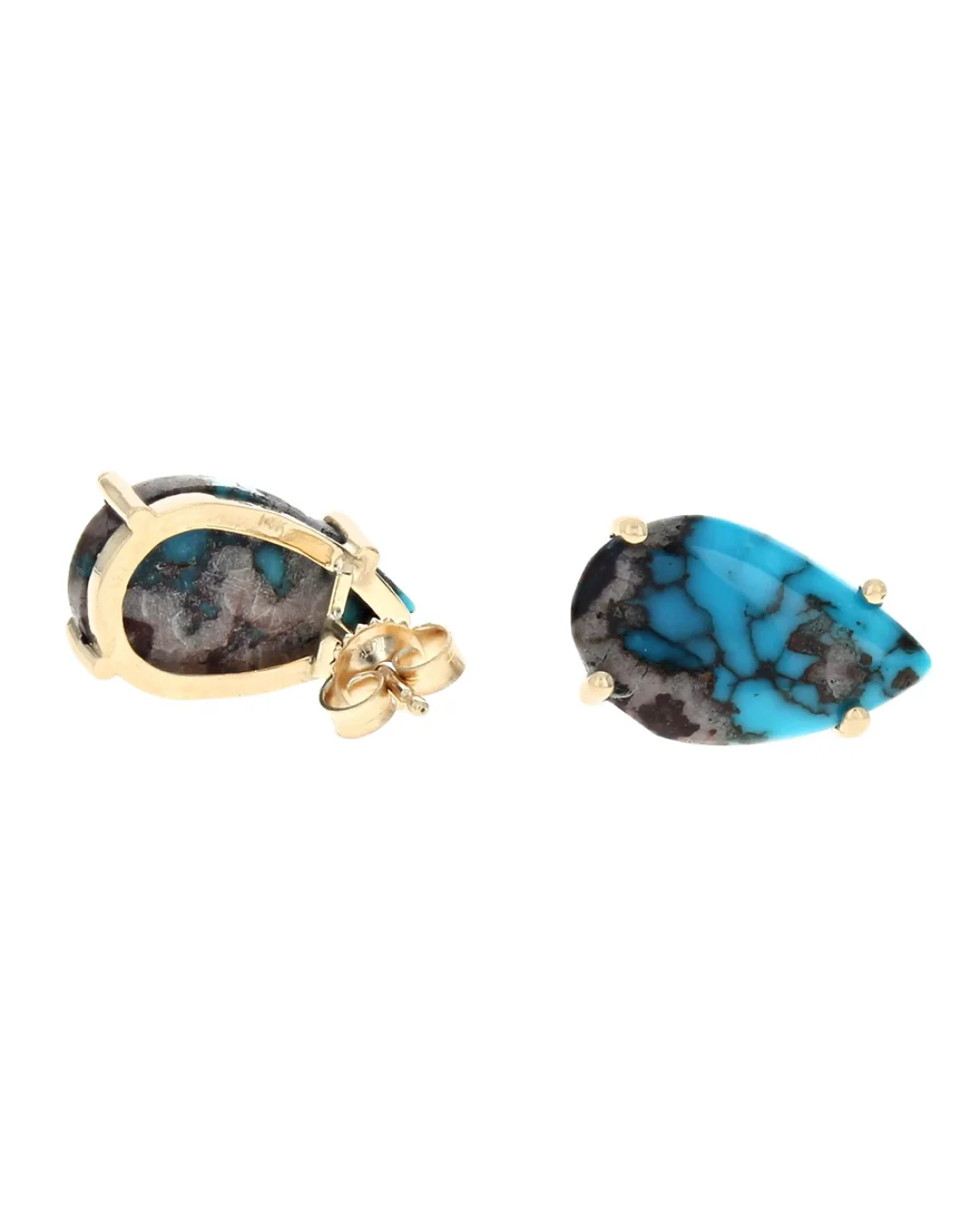 Pear Shaped Turquoise Studs - Image 2