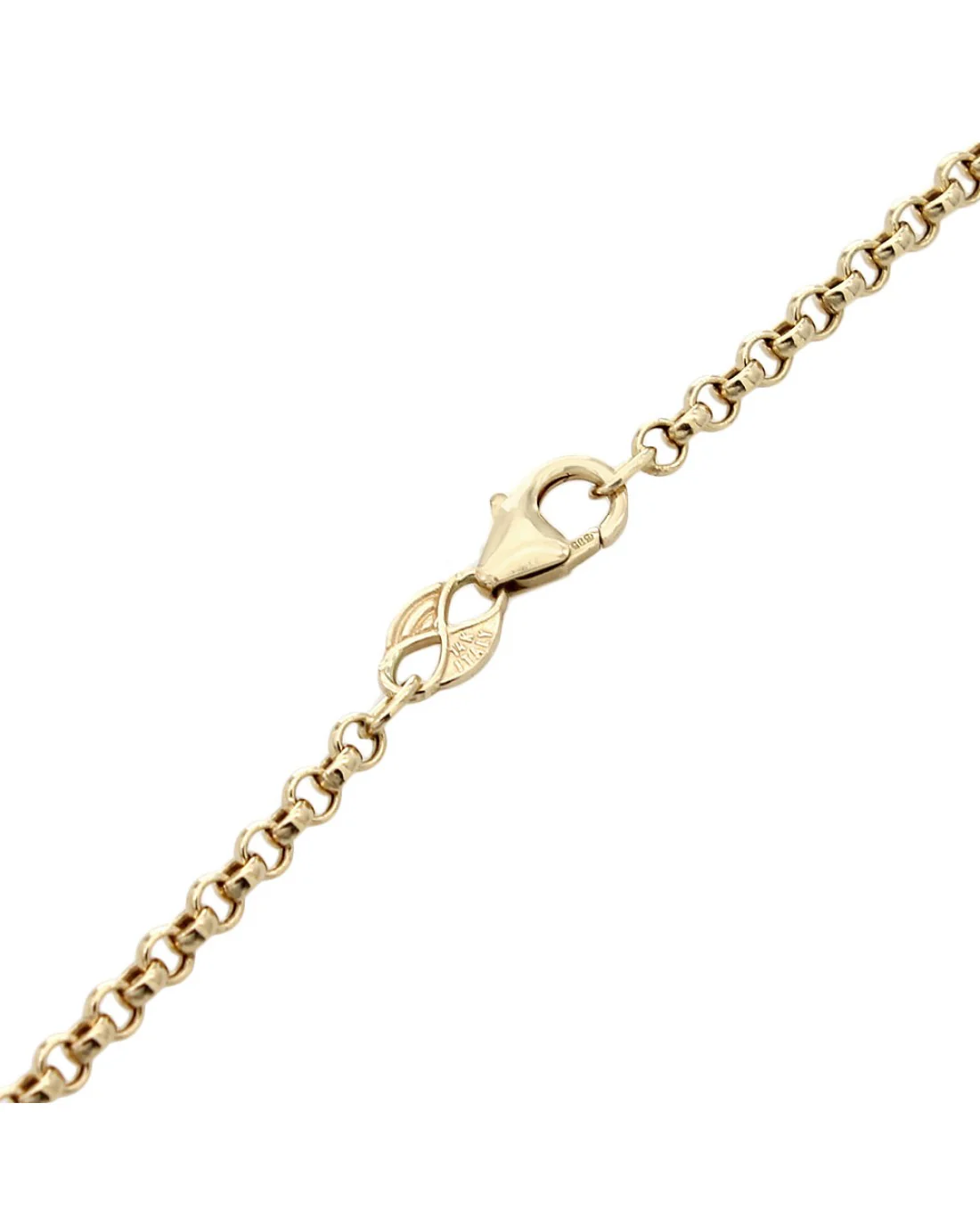 Pearl and Diamond Accent Drop on Rolo Chain Necklace - Image 2