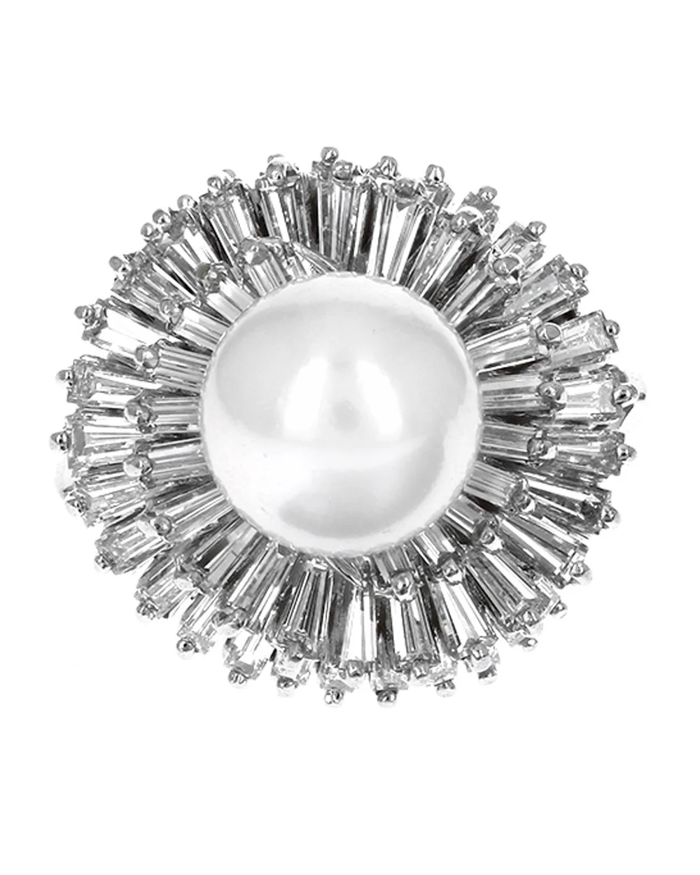 Pearl and Diamond Ballerina Ring - Image 2