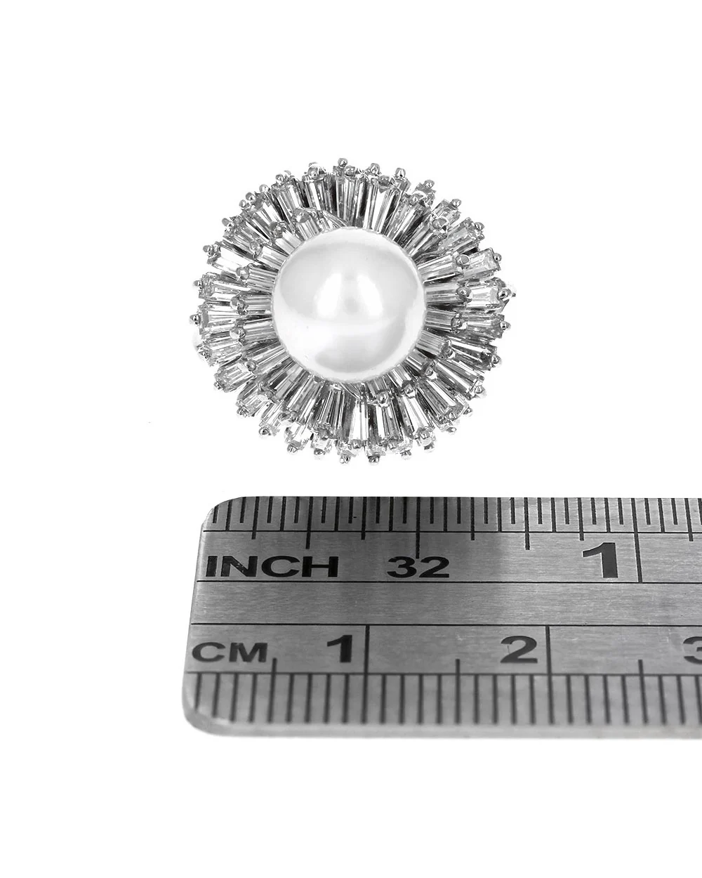 Pearl and Diamond Ballerina Ring - Image 3