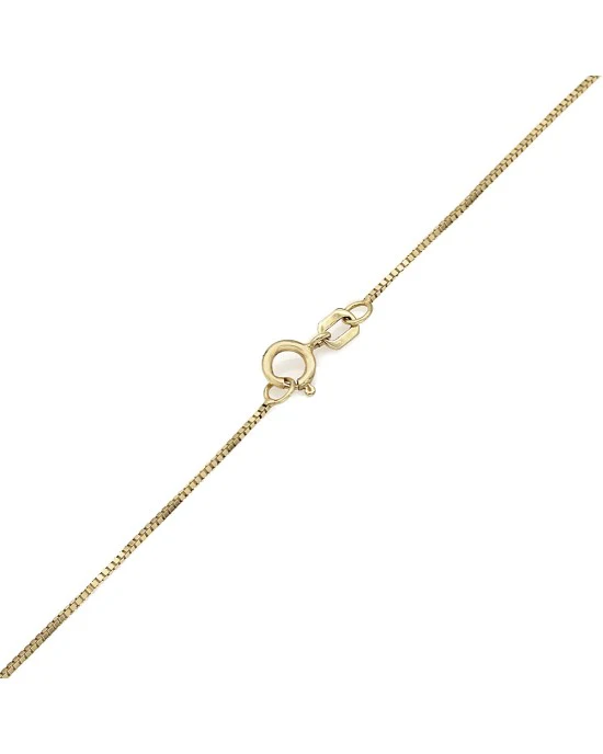 Peridot and Diamond Drop on Box Chain - Image 2