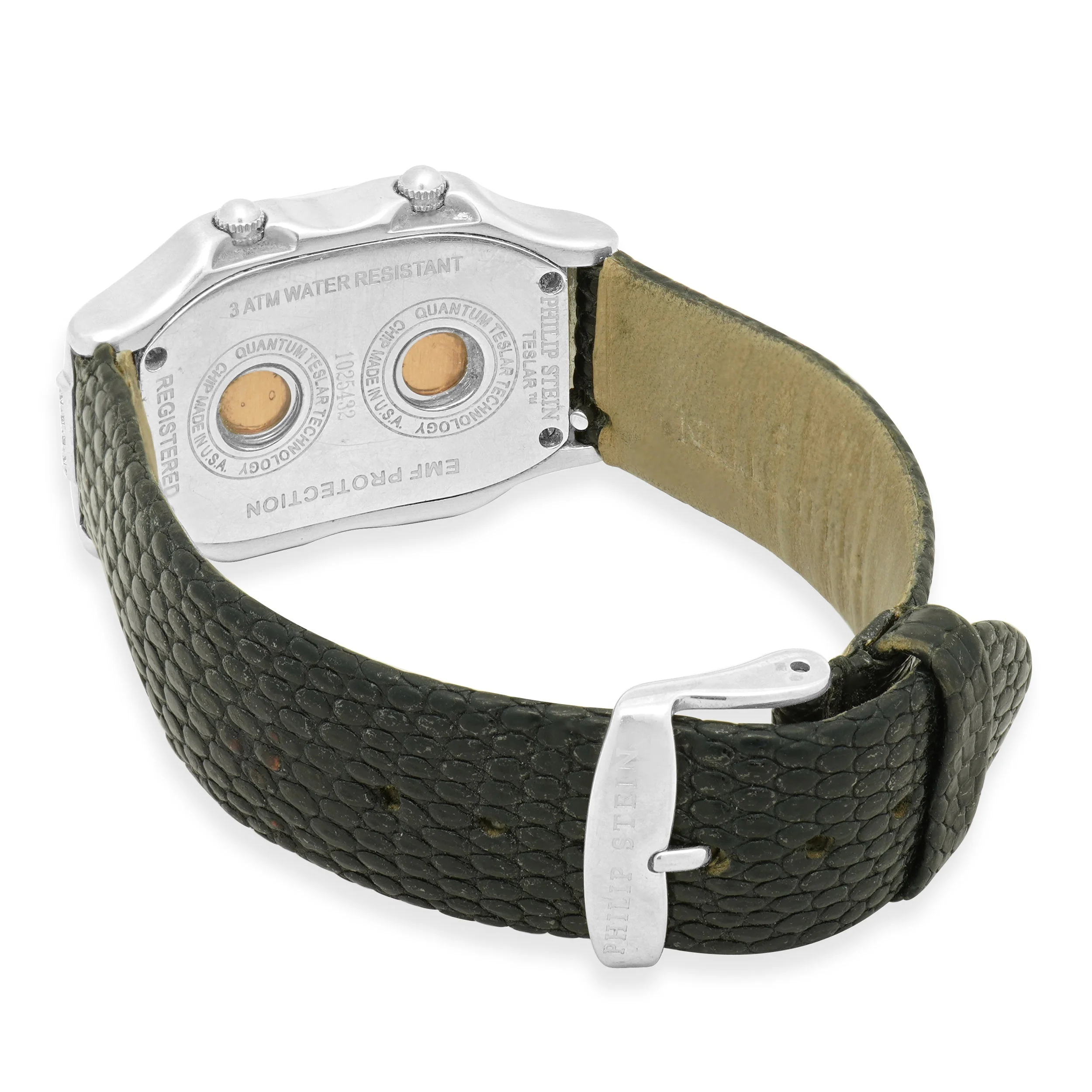Philip Stein Dual Time Teslar MOP Dial Diamond Bezel - Image 3