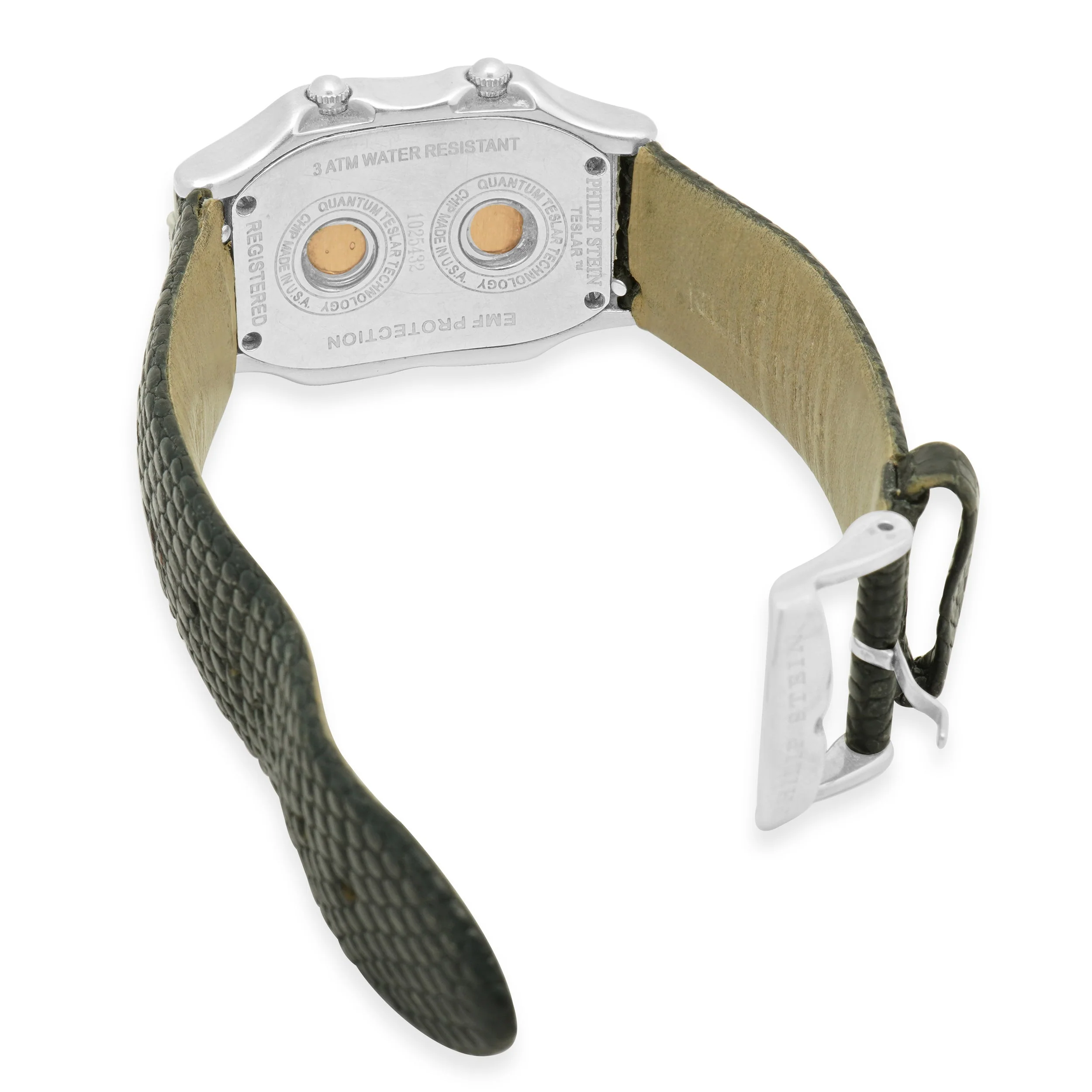 Philip Stein Dual Time Teslar MOP Dial Diamond Bezel - Image 4