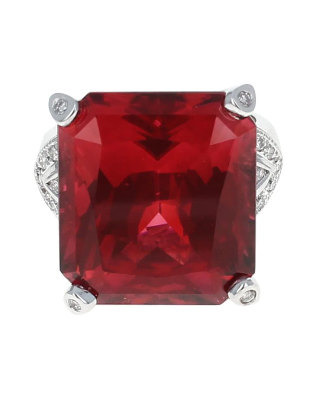 Pink Tourmaline and Diamond Fashion Ring - Image 2