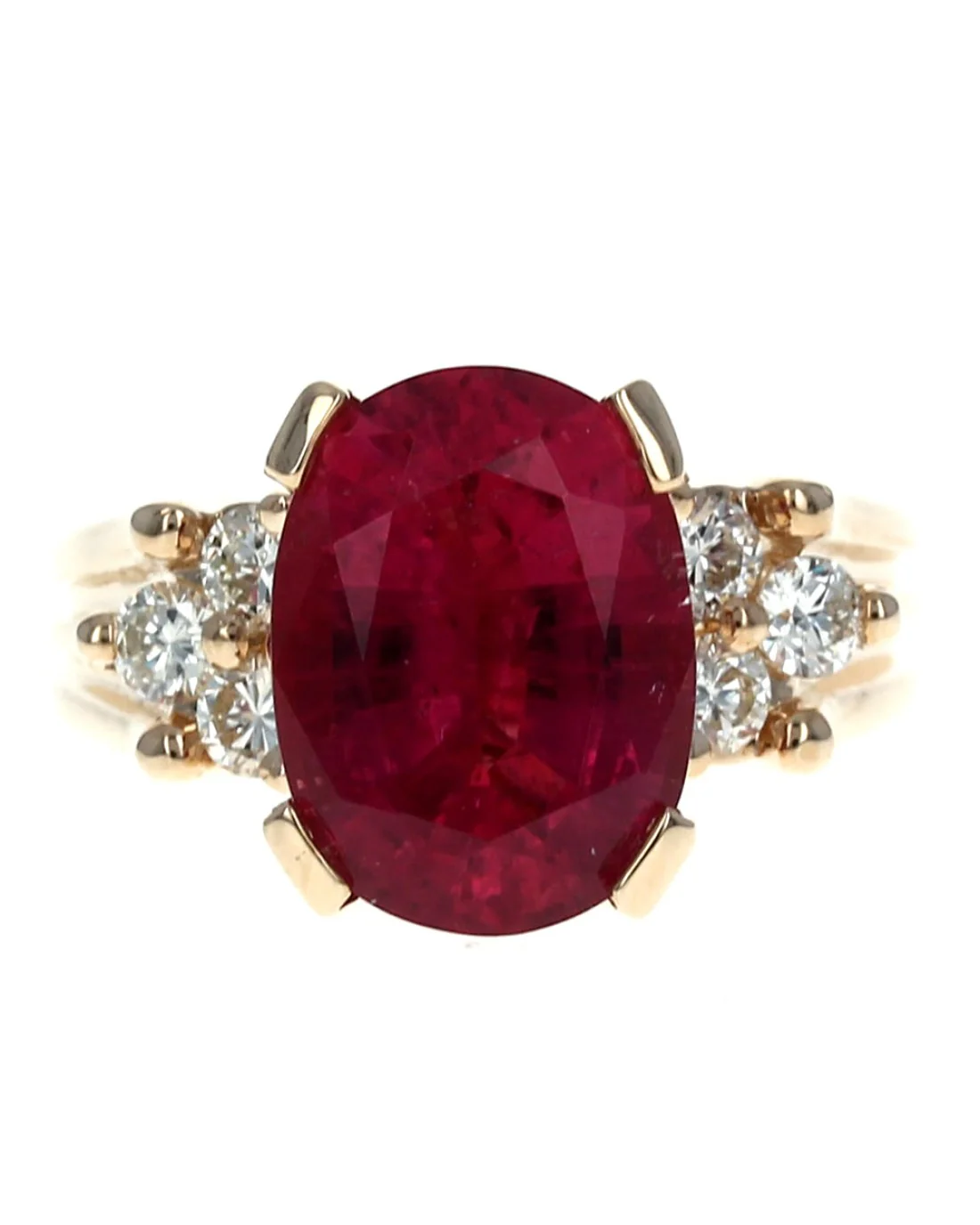 Pink Tourmaline and Diamond Ring - Image 2