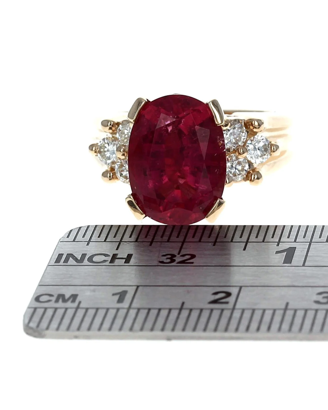 Pink Tourmaline and Diamond Ring - Image 3