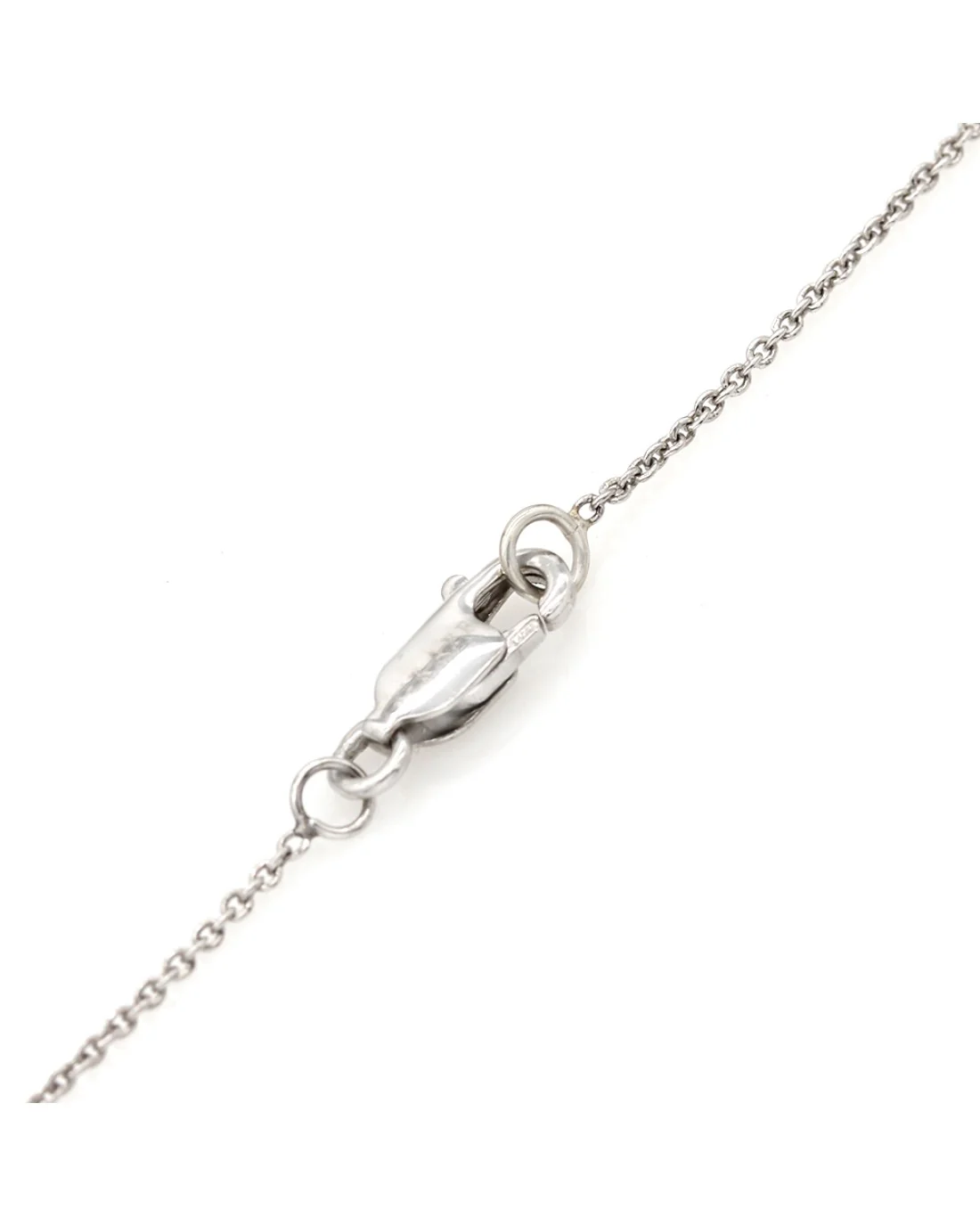 Platinum 5 Stone Diamond Drop Pendant - Image 2