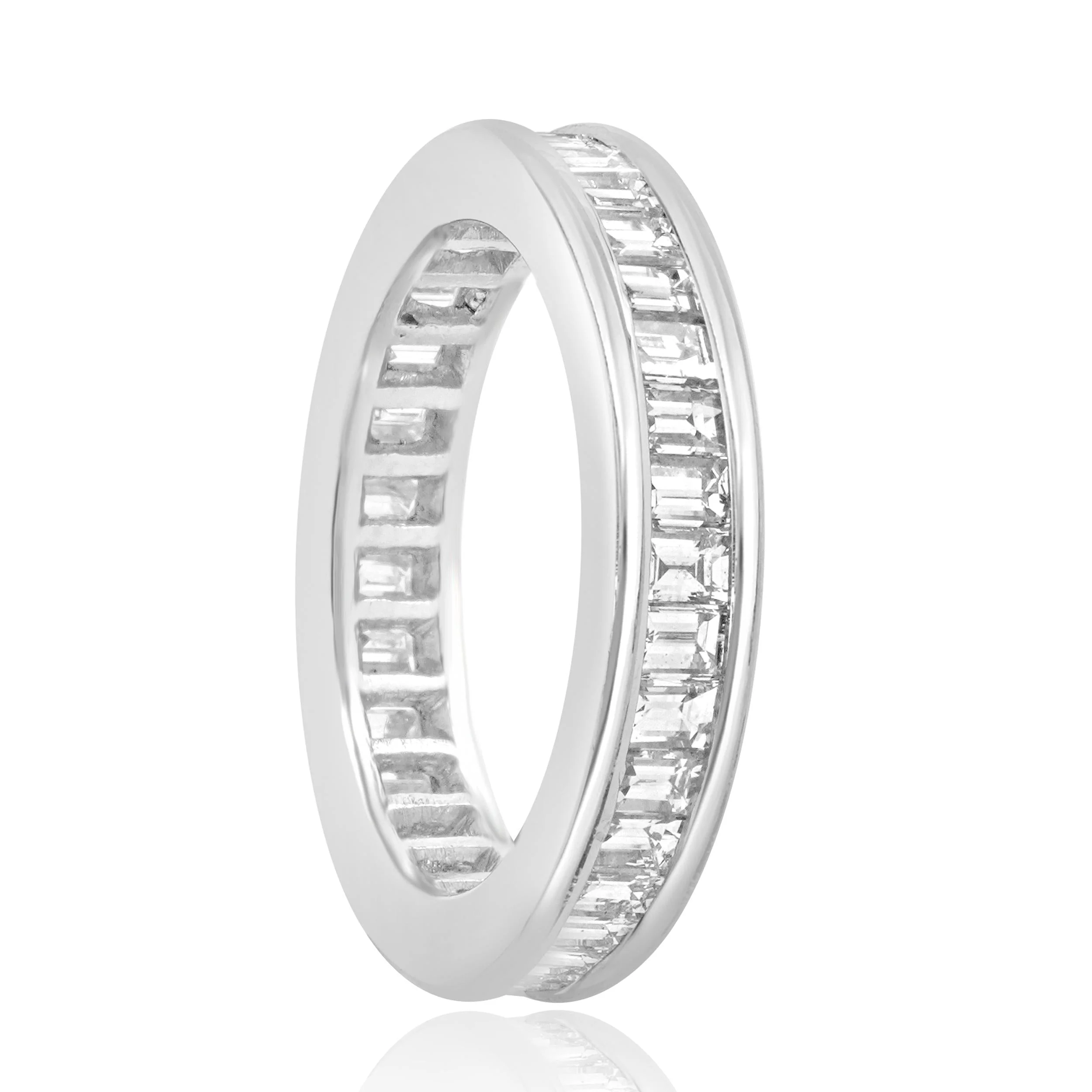 Platinum Baguette Cut Diamond Eternity Band - Image 2