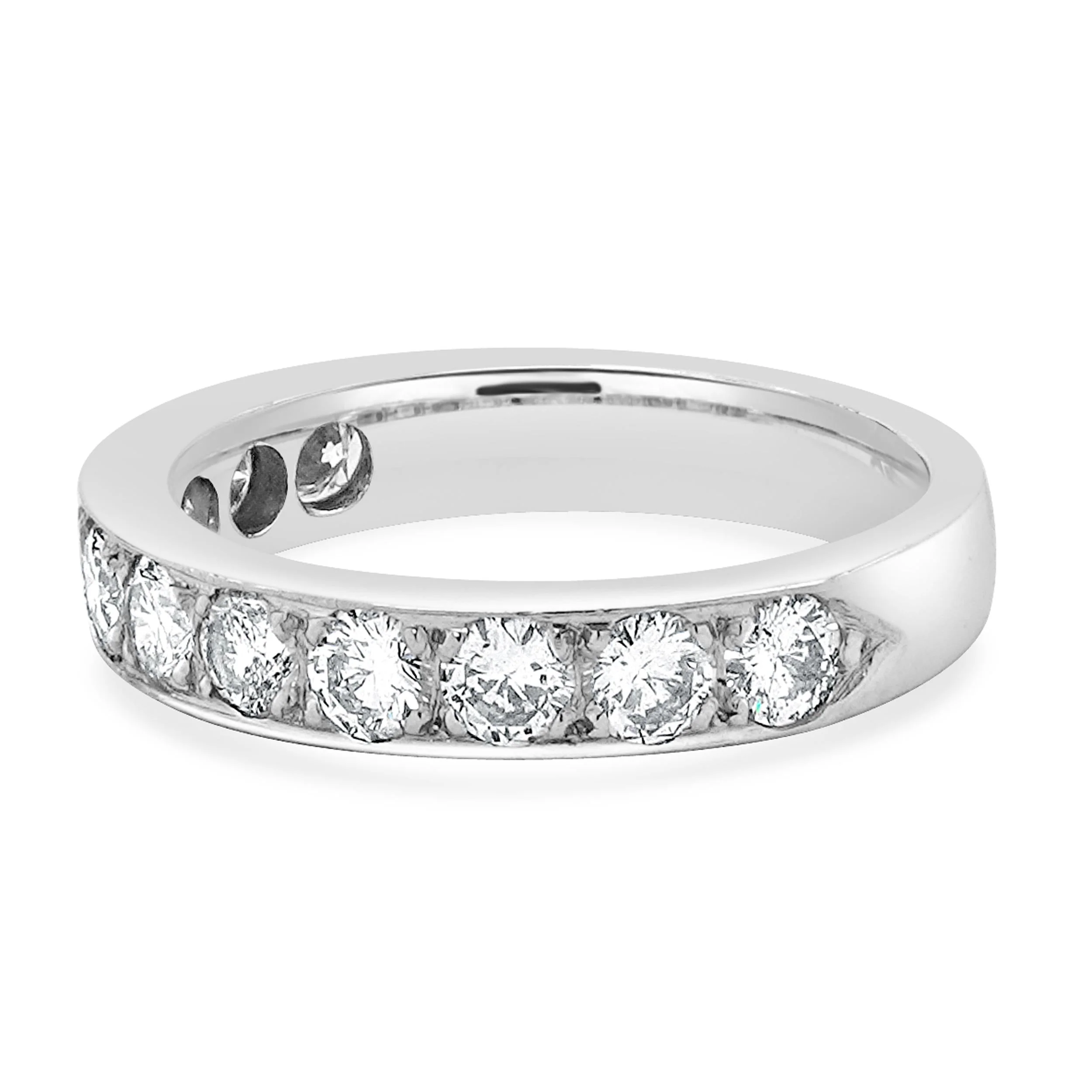 Platinum Channel Set Diamond Band - Image 2