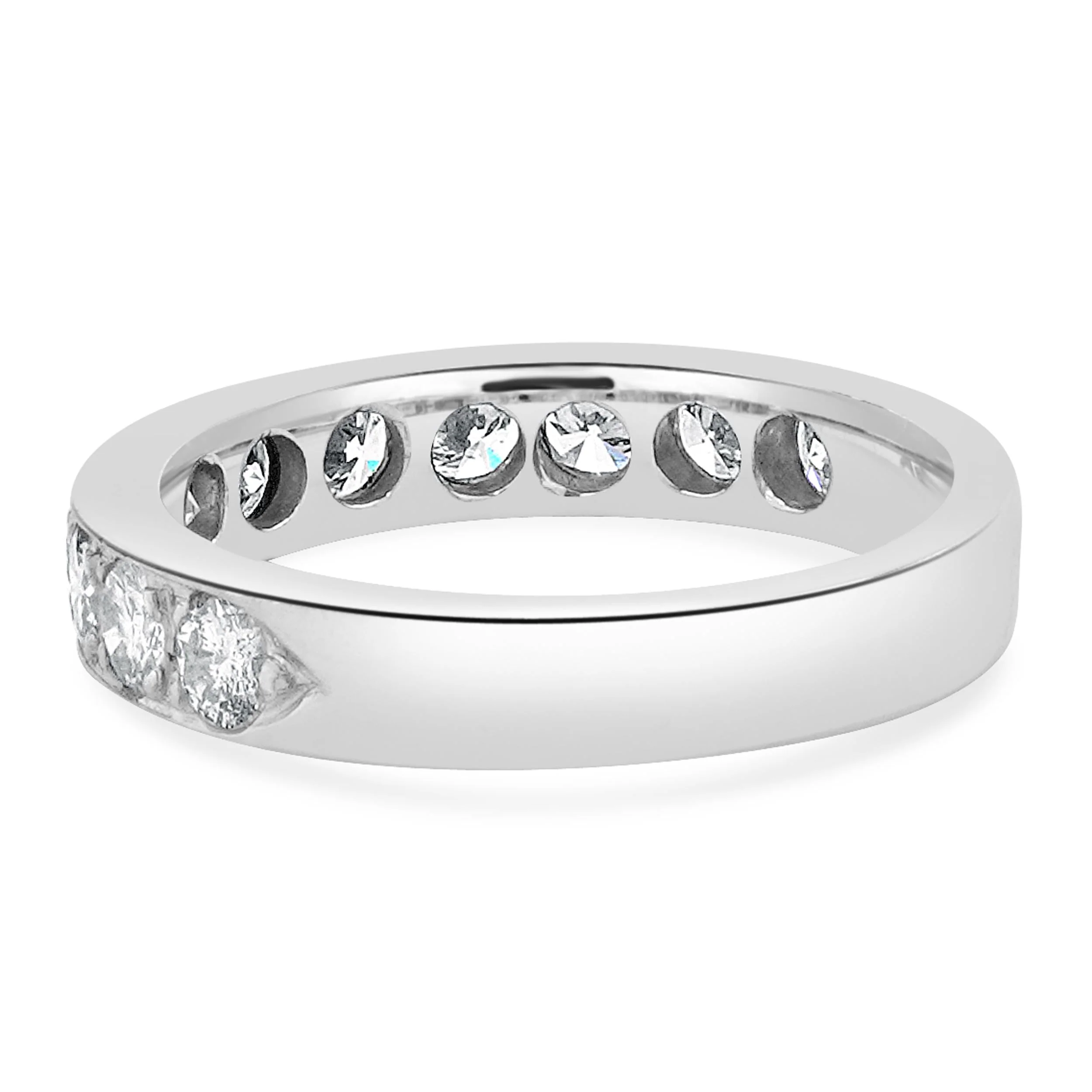 Platinum Channel Set Diamond Band - Image 3