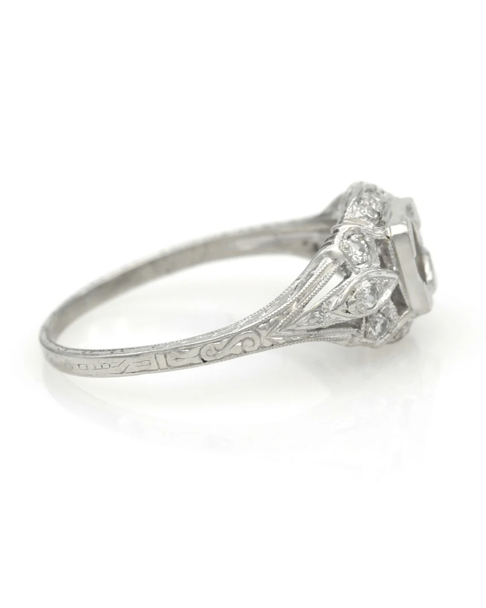 Platinum Diamond Etched Semi Mount - Image 2