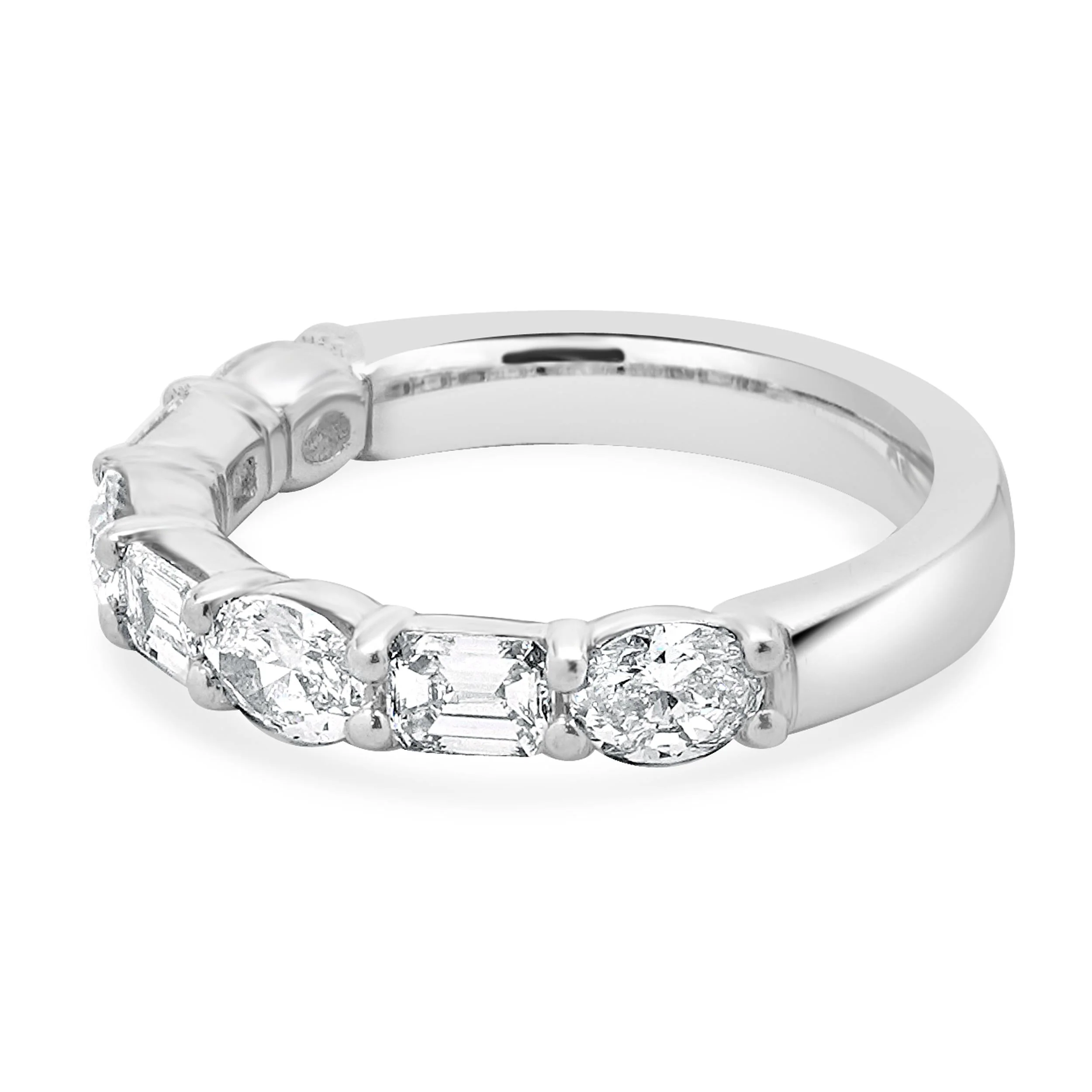 Platinum Mixed Diamond Band - Image 2