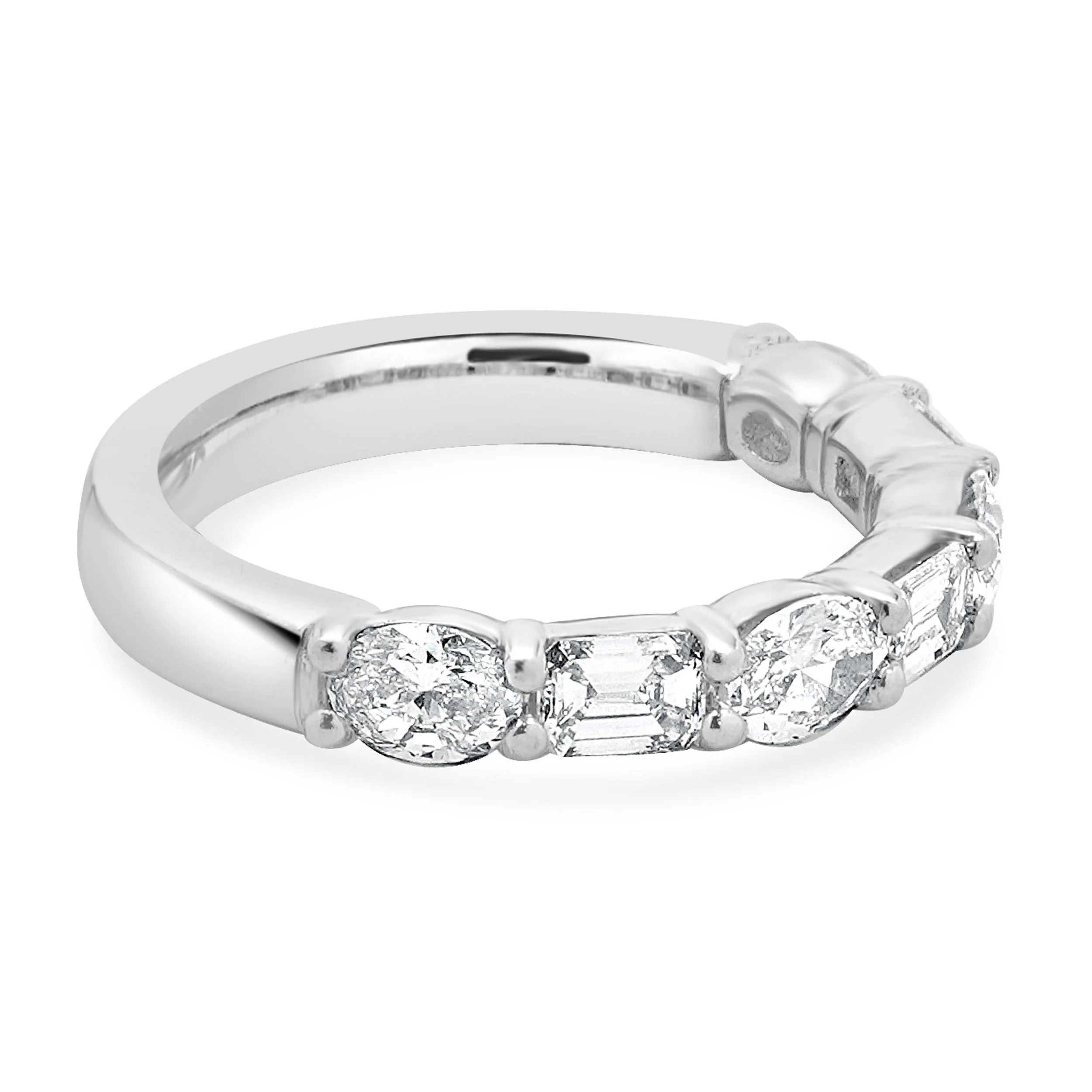 Platinum Mixed Diamond Band - Image 3
