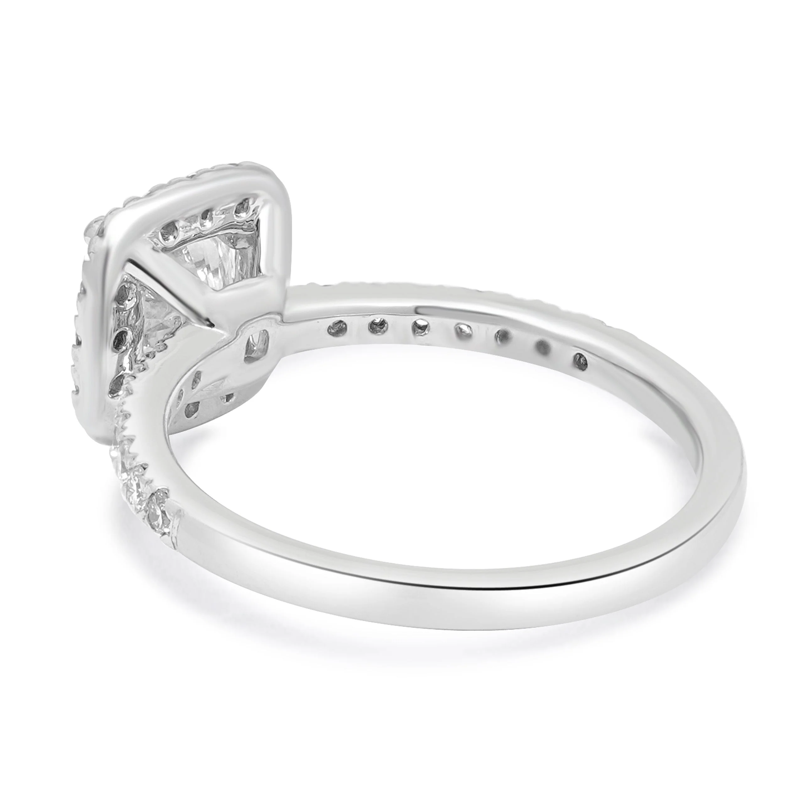 Platinum Round Brilliant Diamond Engagement Ring - Image 3