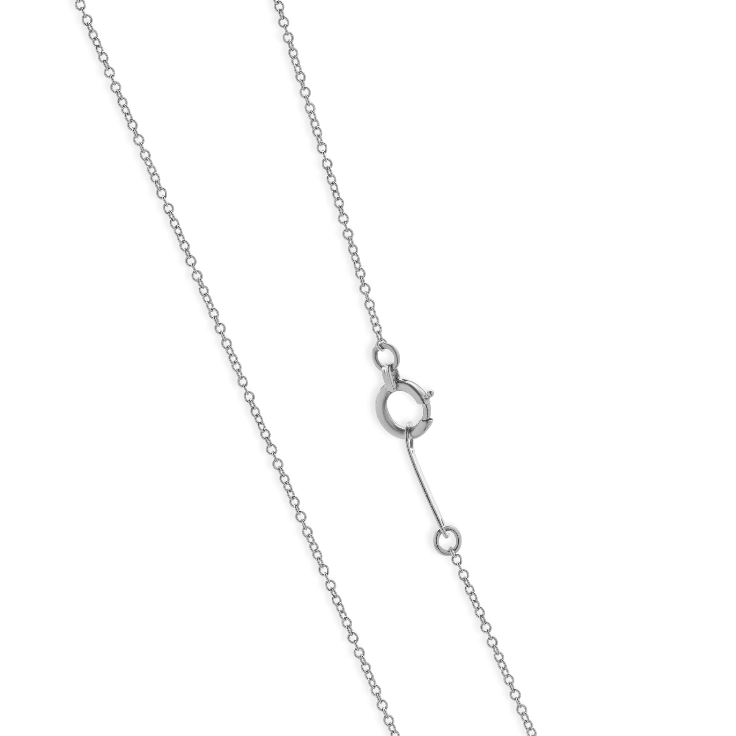 Platinum Three Diamond  Necklace - Image 3