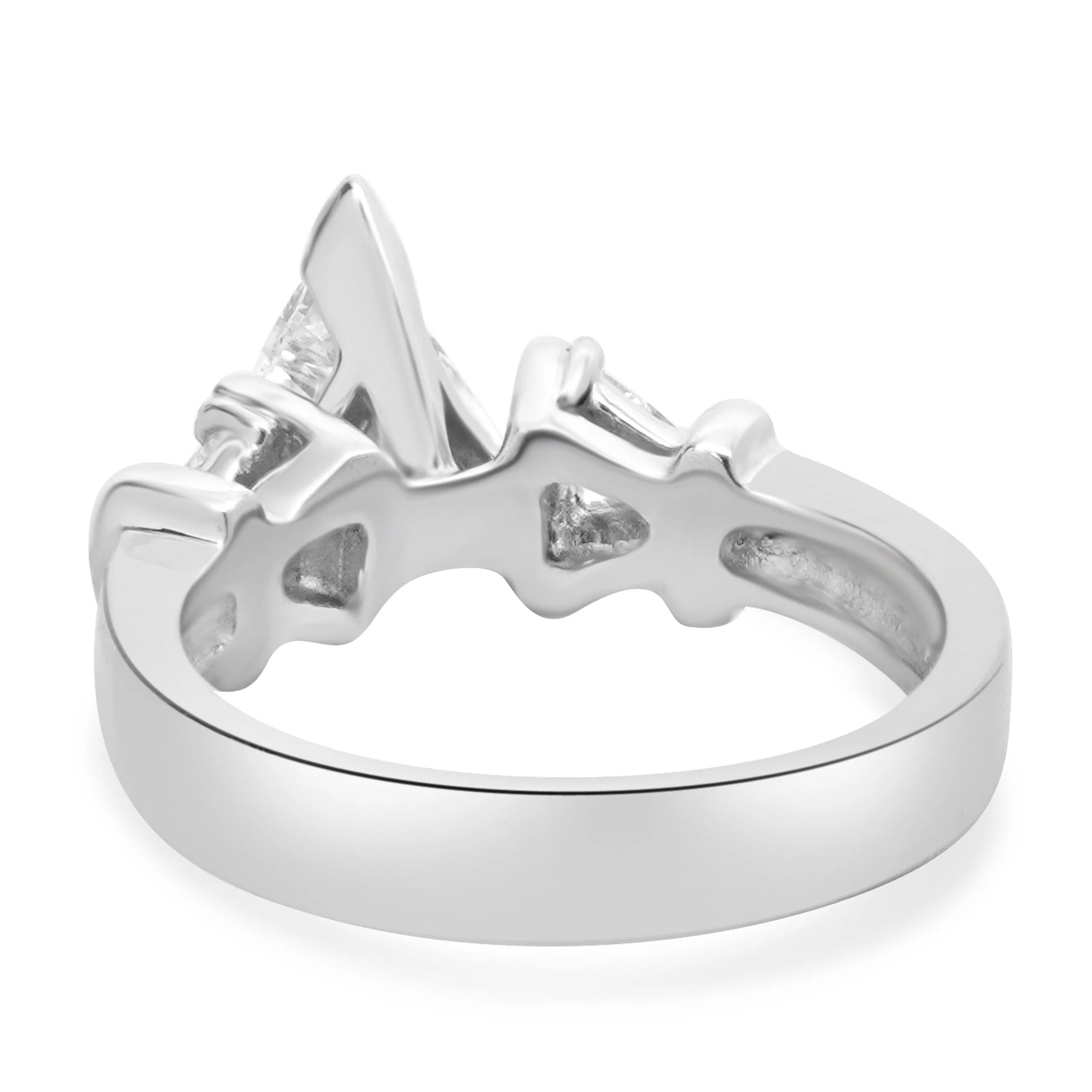 Platinum Trillion Cut Diamond Engagement Ring - Image 4