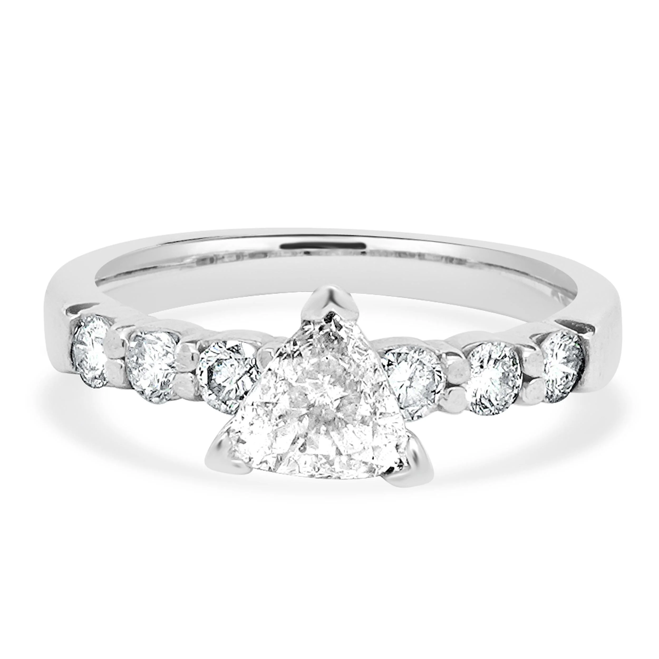 Platinum Trillion Cut Diamond Engagement Ring
