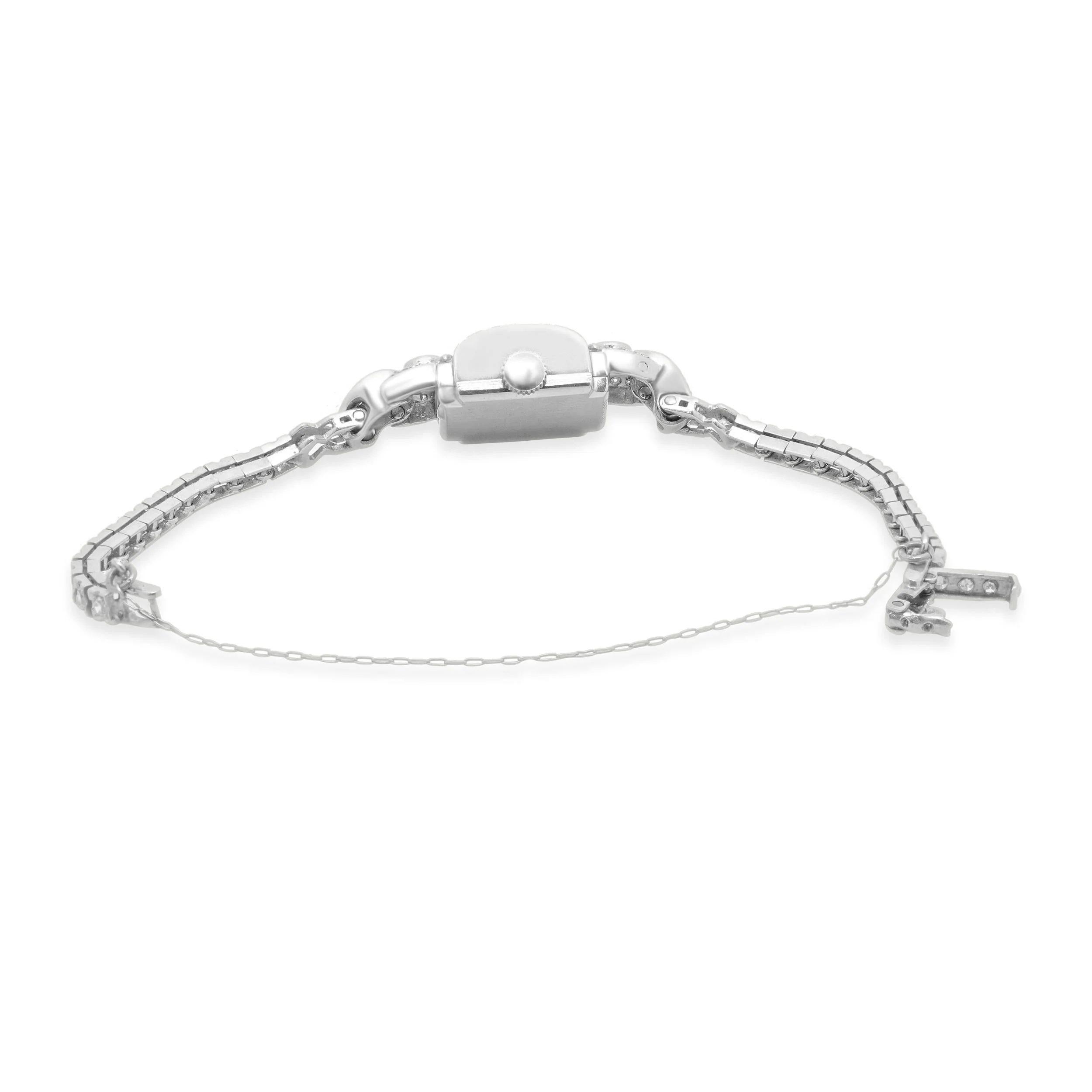 Platinum Vintage Pery Diamond Ladies Watch - Image 4