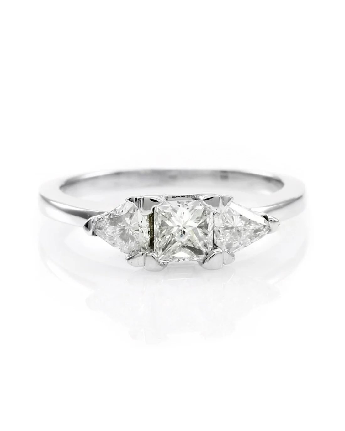 Princess and Trillion Cut Diam Ring - Image 2