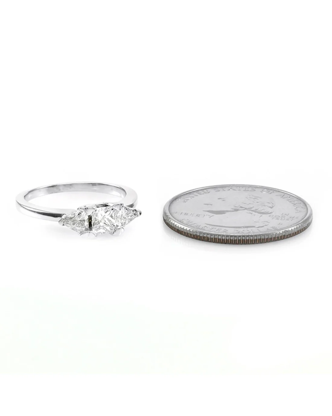Princess and Trillion Cut Diam Ring - Image 3