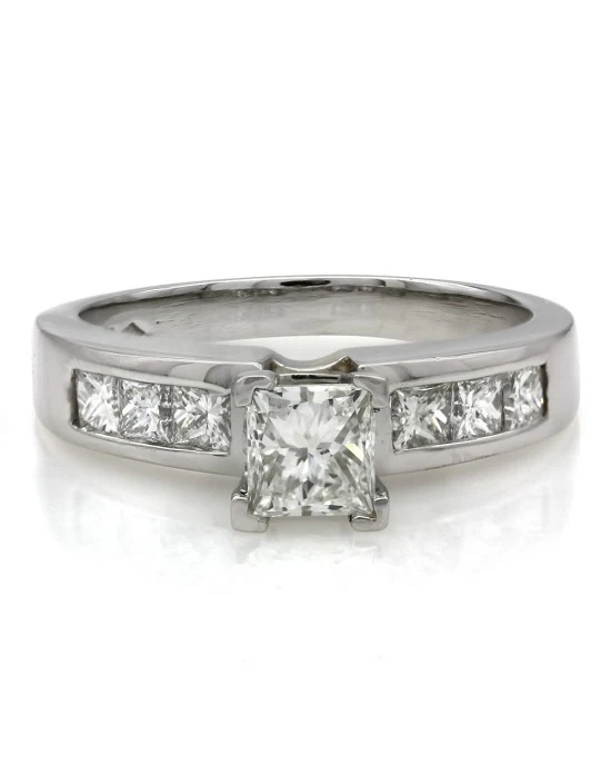 Princess Cut Diamond Ring in Platinum - Image 2