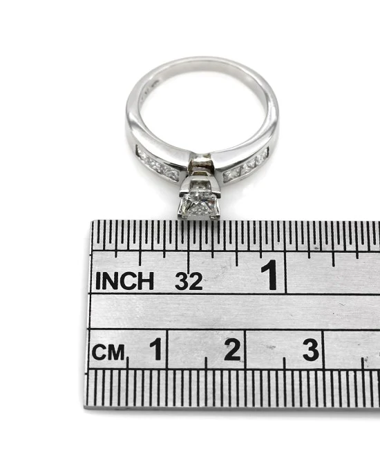 Princess Cut Diamond Ring in Platinum - Image 3
