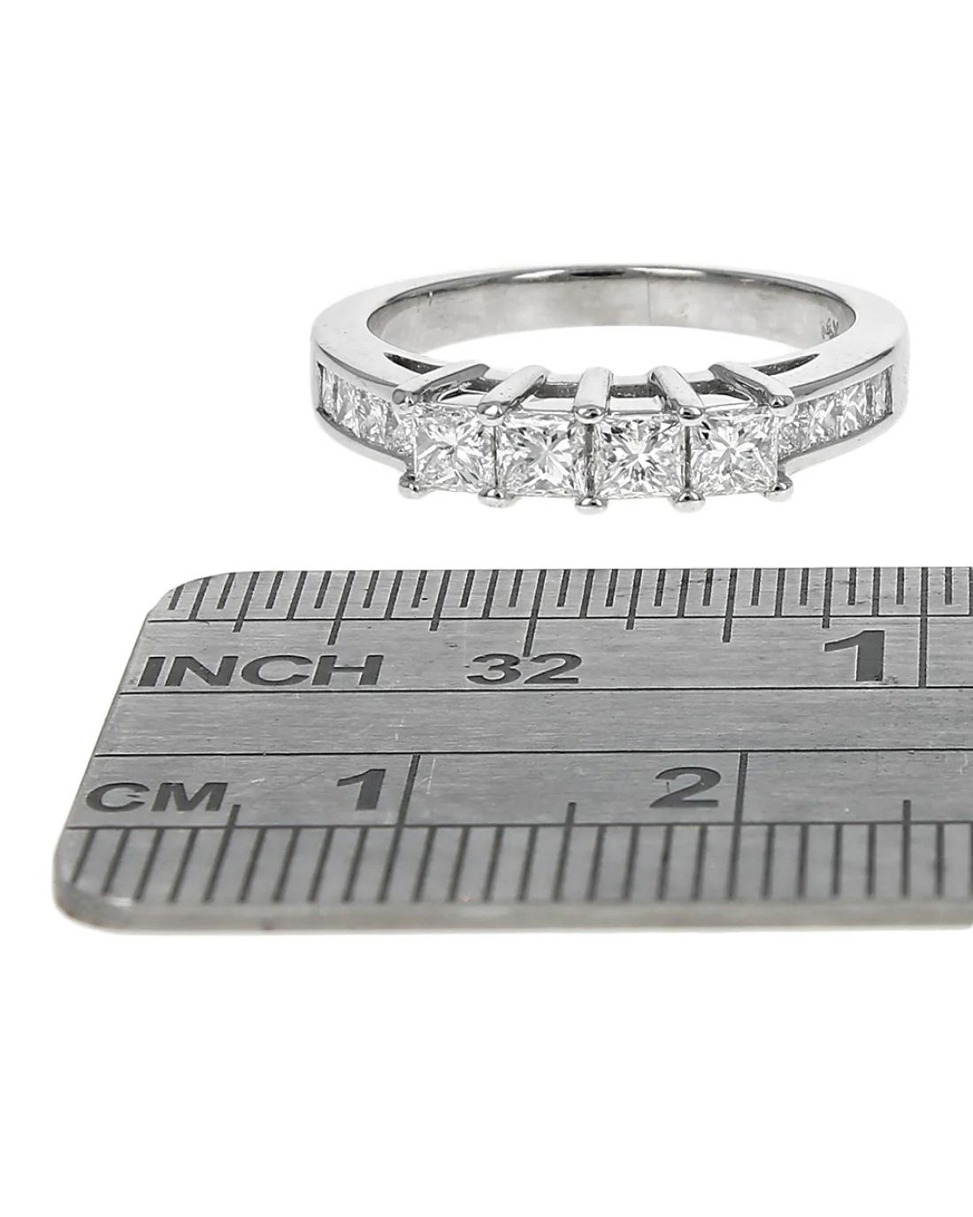 Princess Cut Diamond Ring in White Gold - Image 3