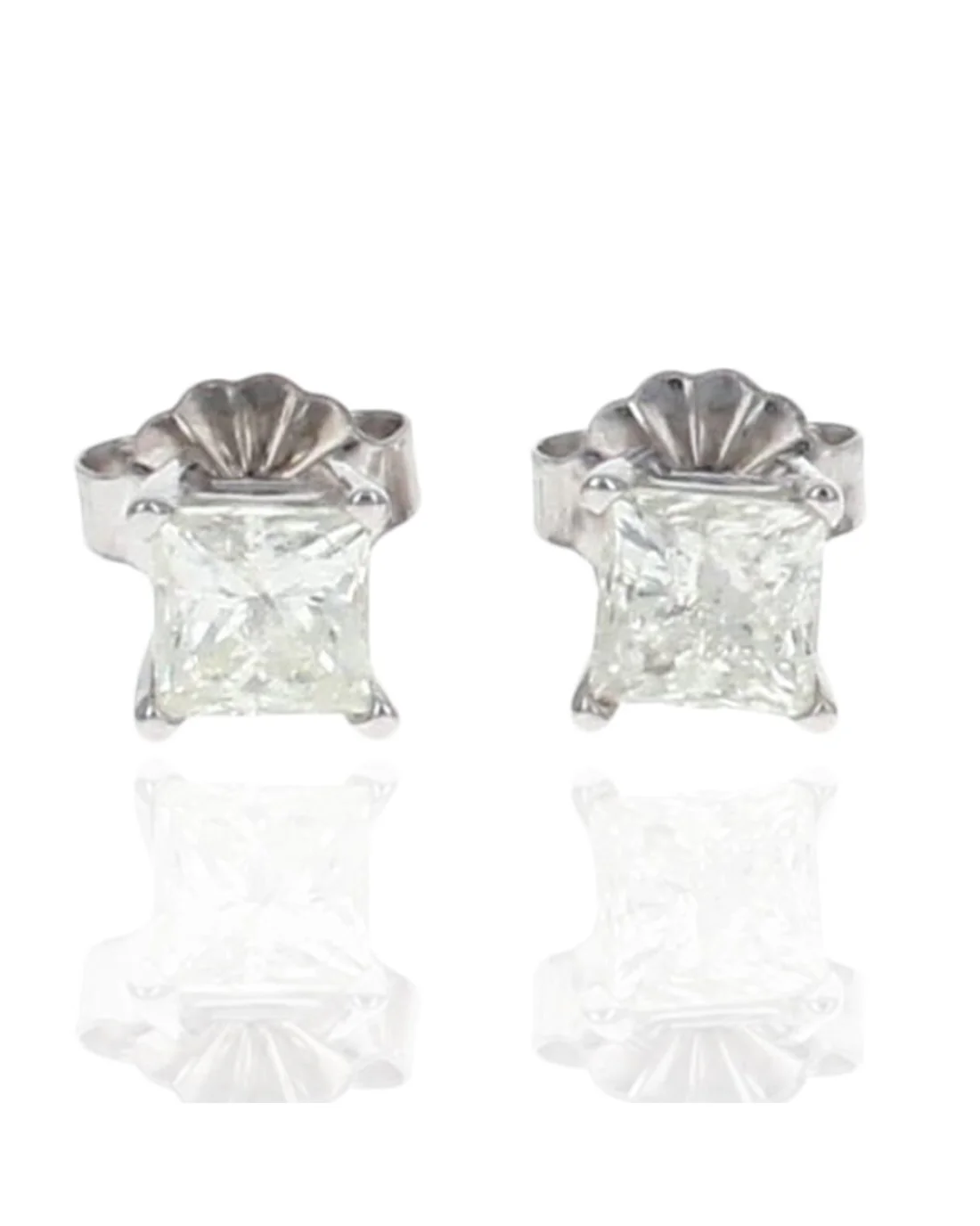 Princess Cut Diamond Stud Earrings