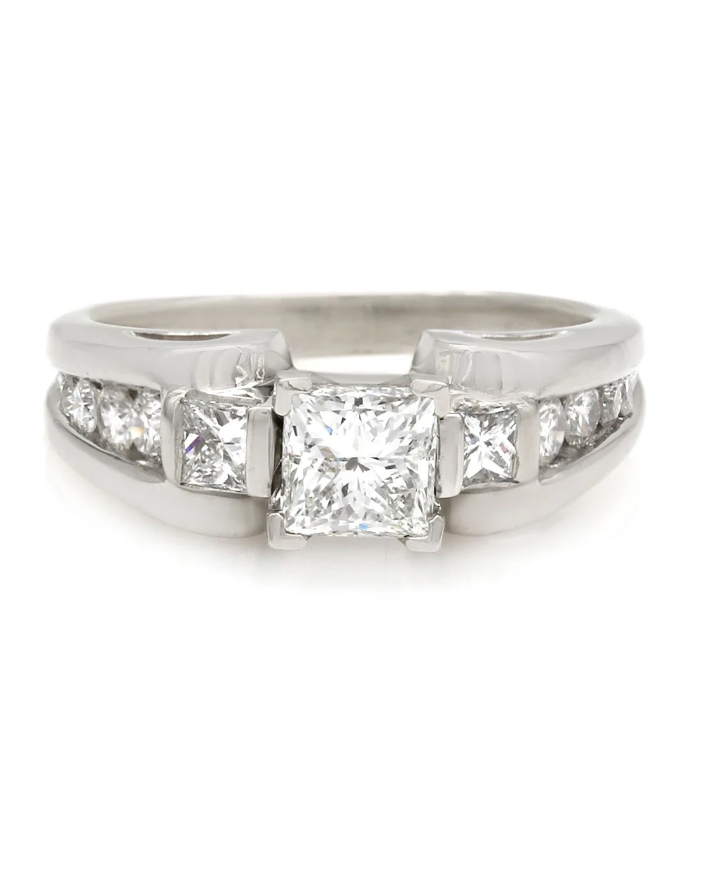 Princess Diamond Engagement Ring in Platinum - Image 2