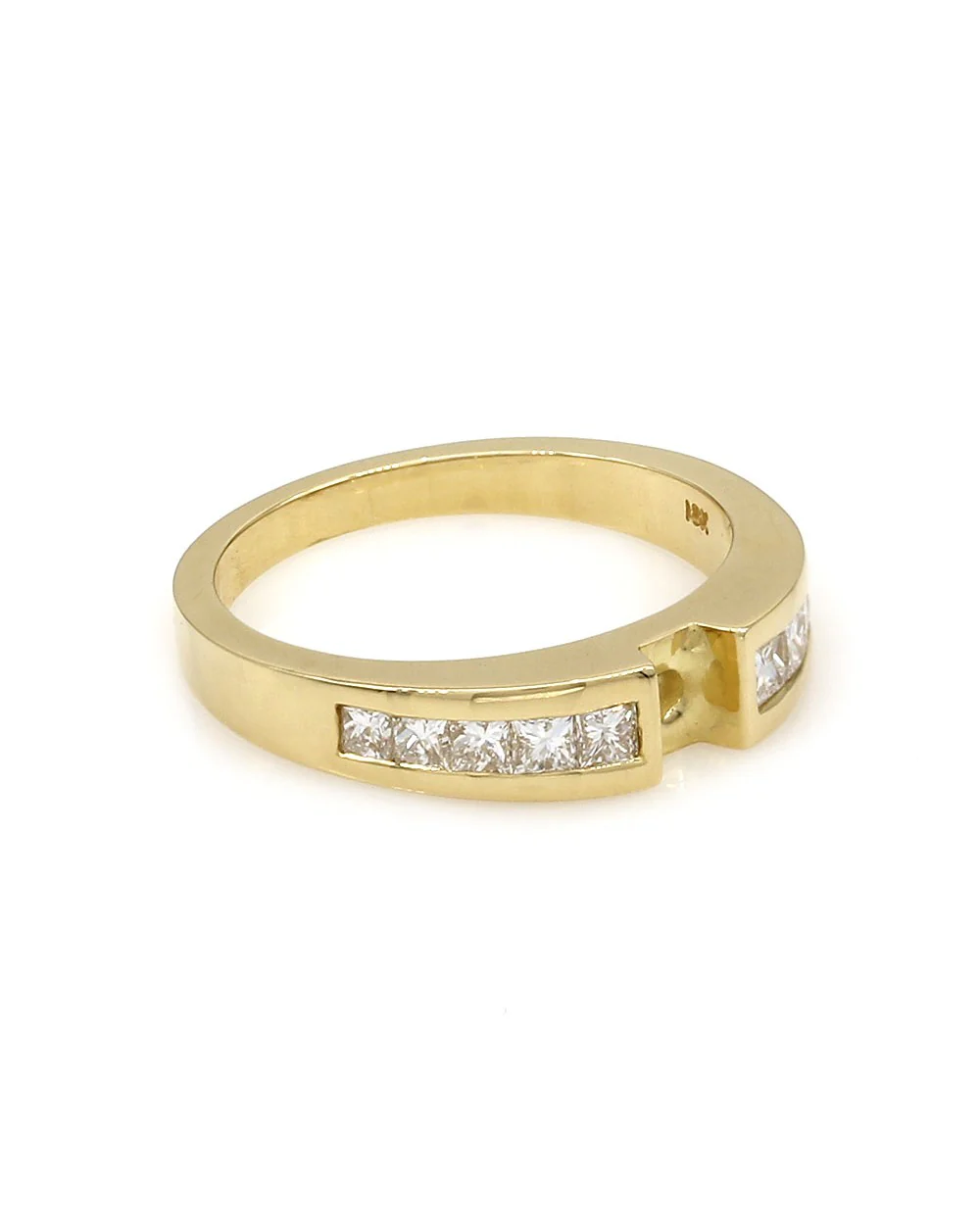 Princess Diamond Engagement Ring Mounting in Gold - Image 3