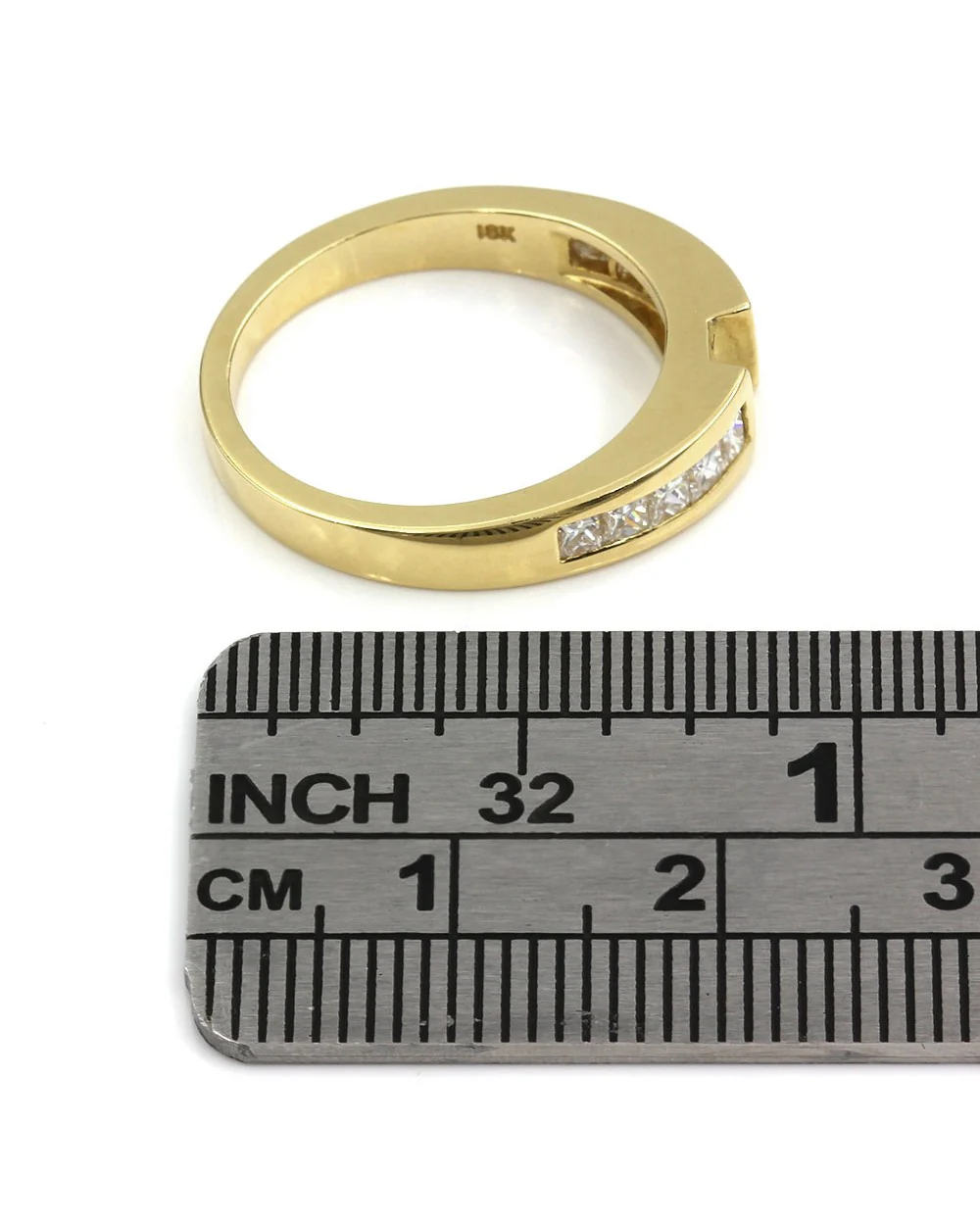 Princess Diamond Engagement Ring Mounting in Gold - Image 4