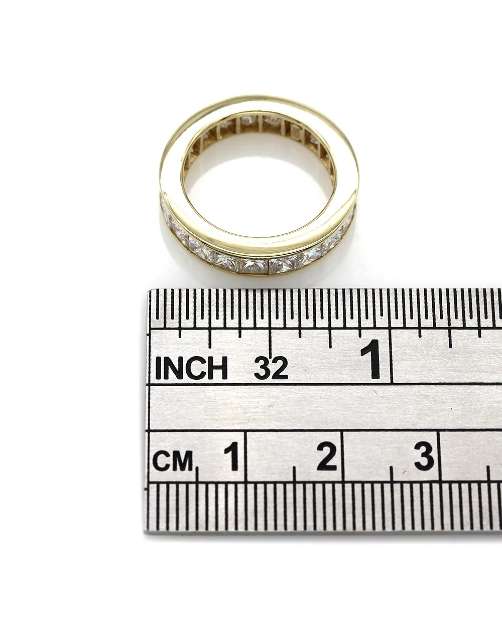 Princess Diamond Eternity Ring in Gold - Image 3