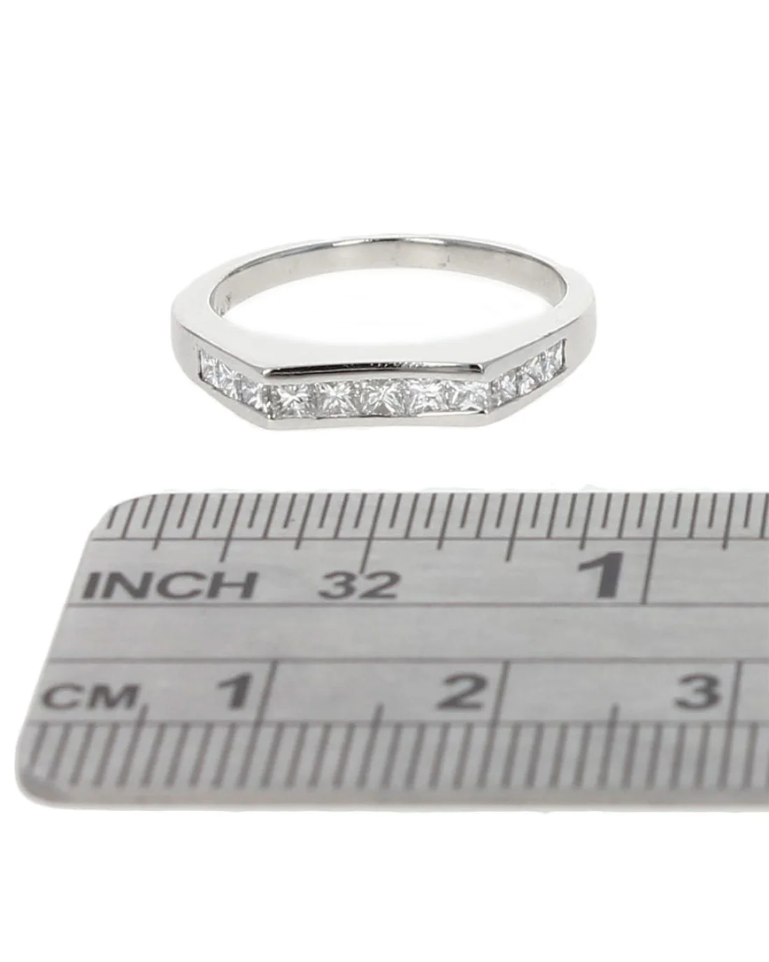 Princess Diamond Guard Band Ring - Image 3