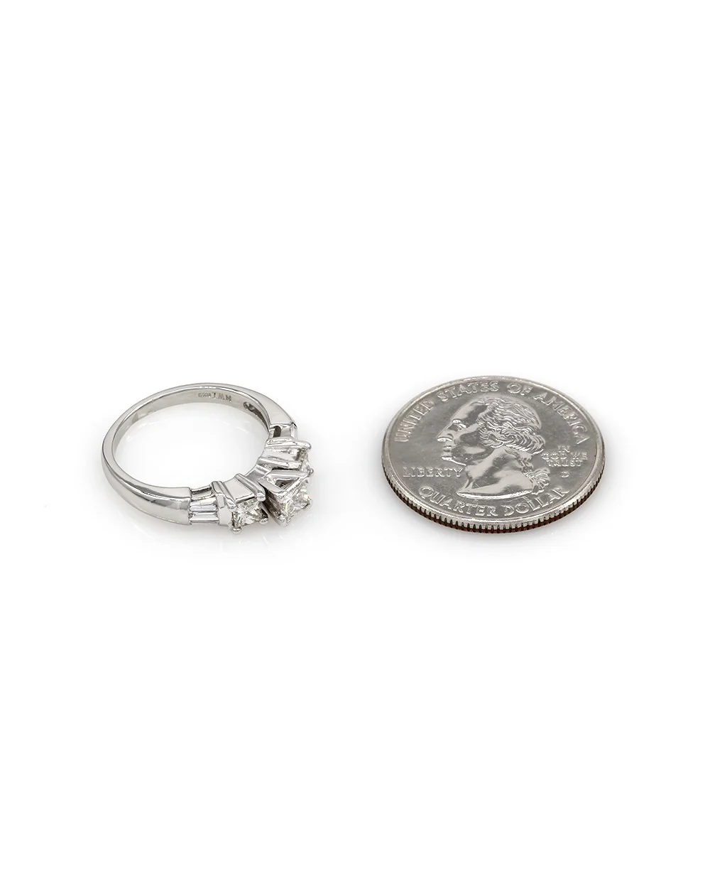 Princess Diamond Ring in Platinum - Image 3