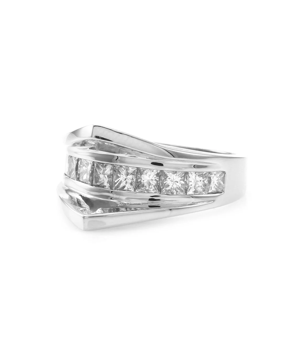Princess Diamond Ring Mounting in Gold - Image 3