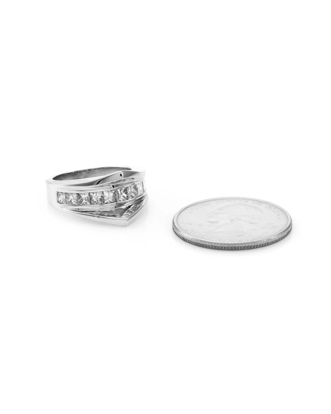 Princess Diamond Ring Mounting in Gold - Image 5